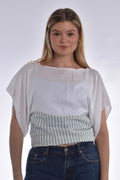 The Lily Top Blue Stripes