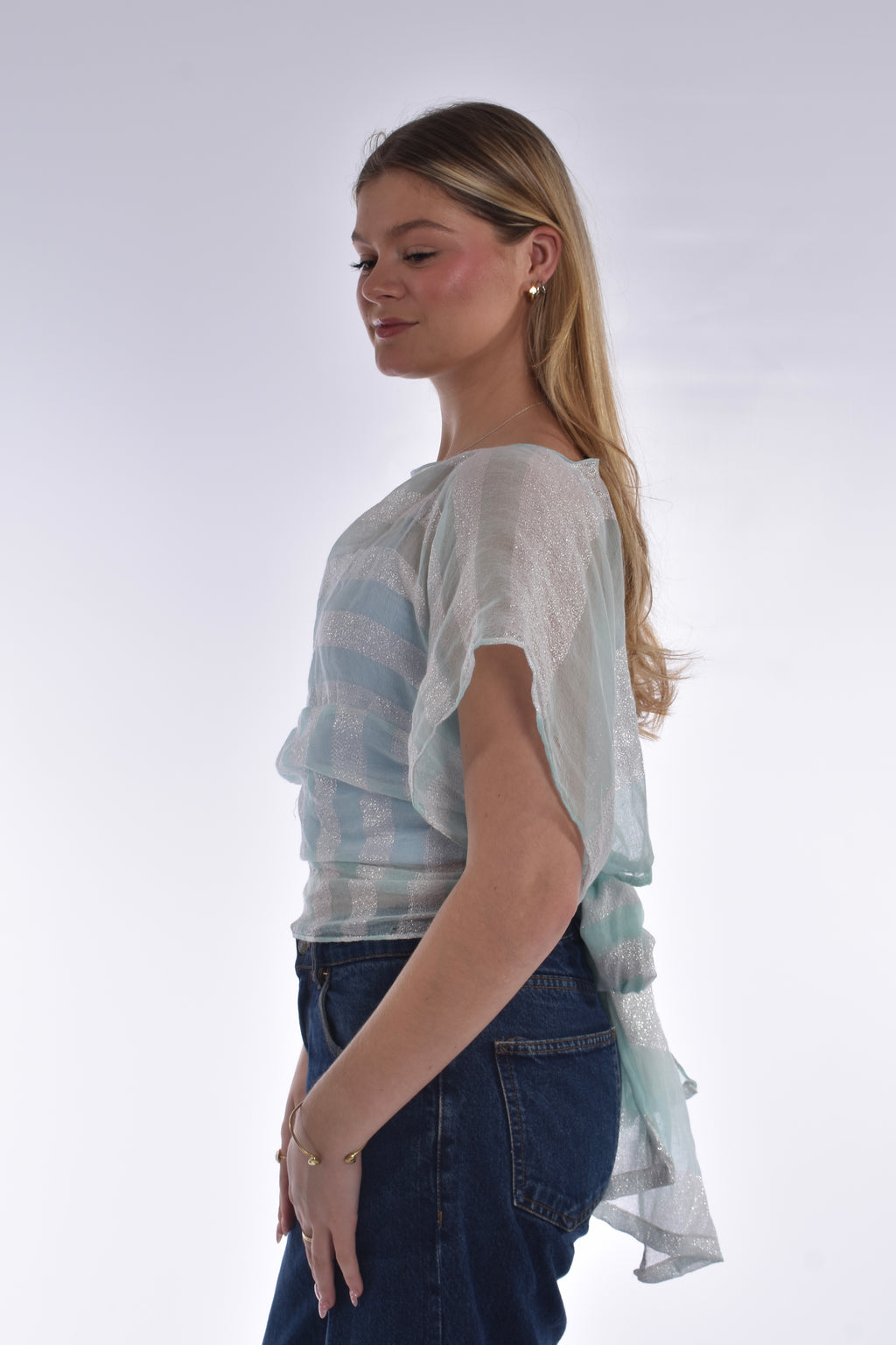 The Immy Top Turquoise Shimmer