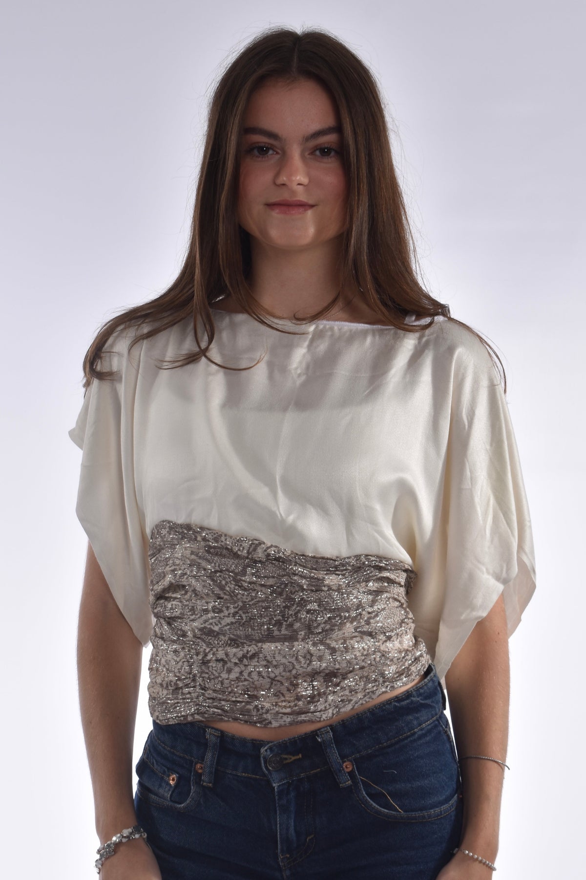 The Isla Top Snakeskin Print
