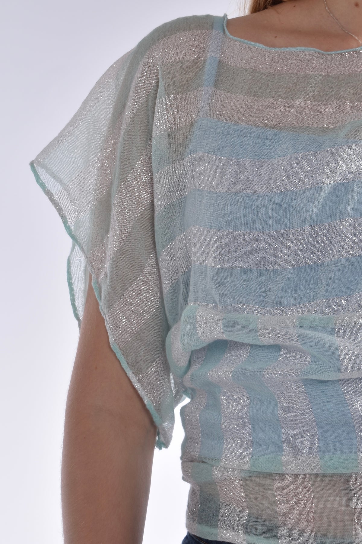 The Immy Top Turquoise Shimmer
