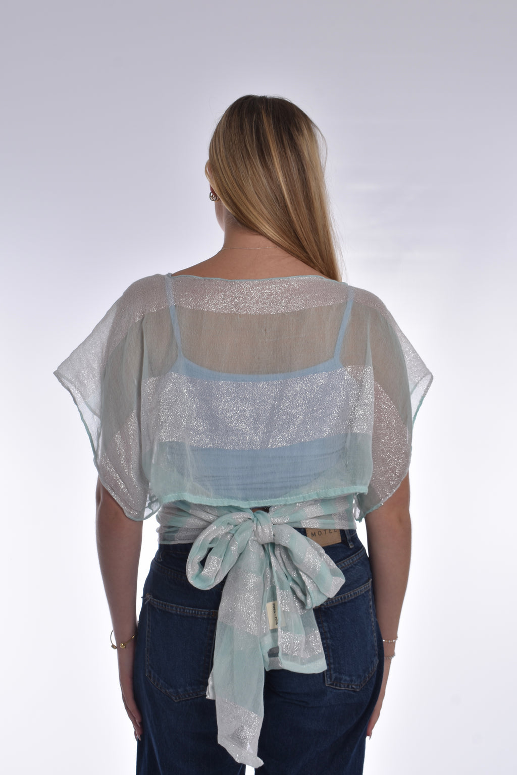 The Immy Top Turquoise Shimmer