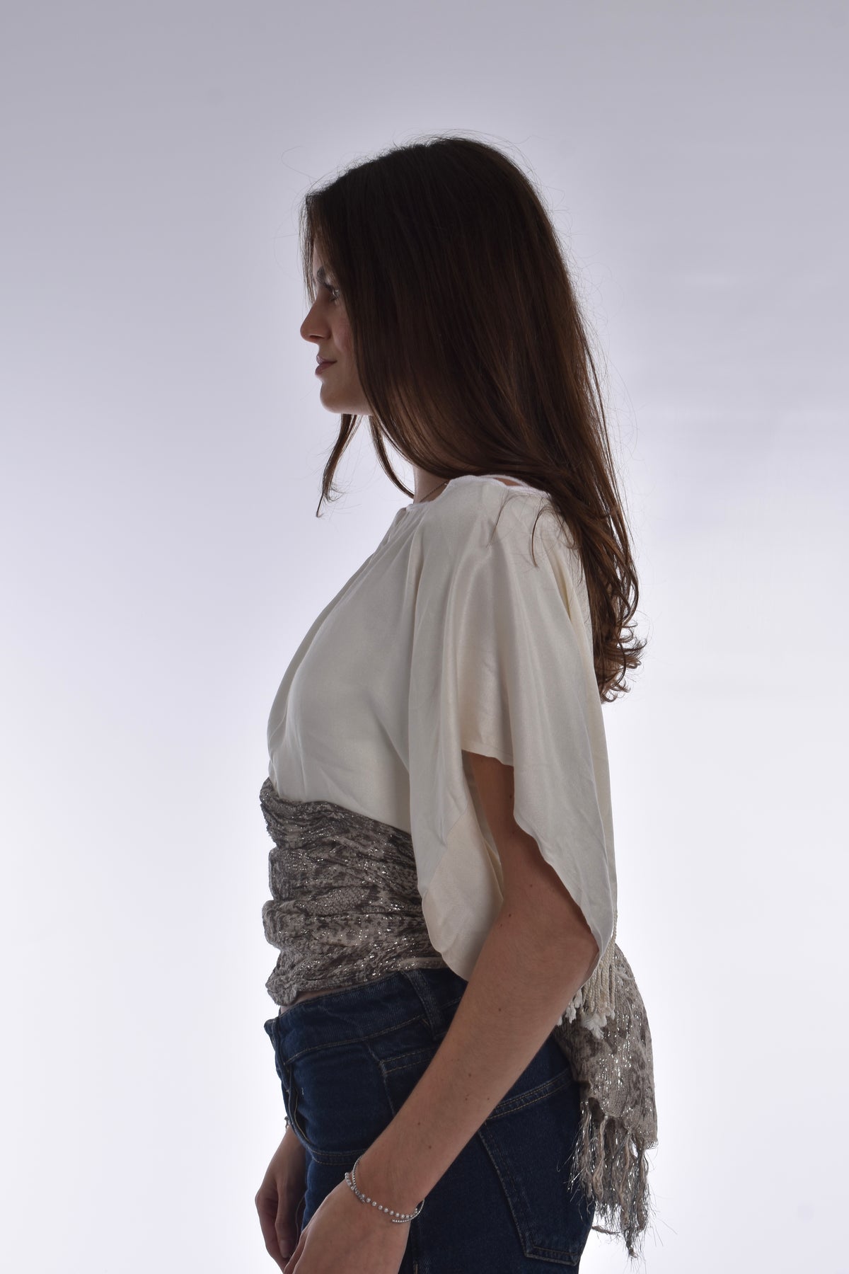 The Isla Top Snakeskin Print