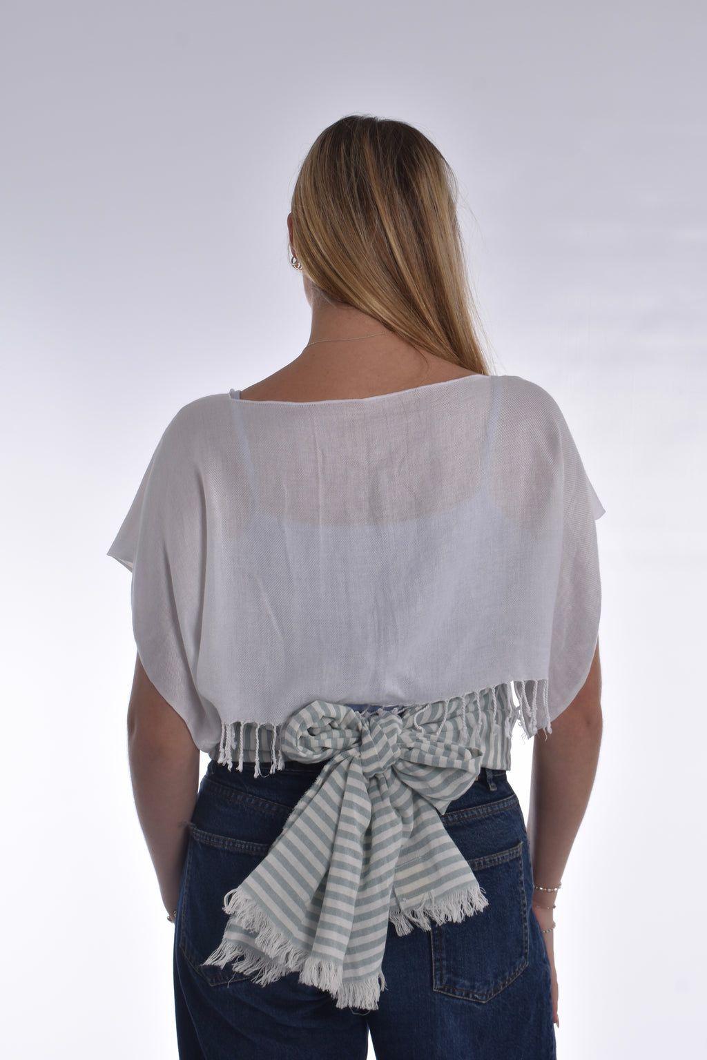 The Lily Top Blue Stripes