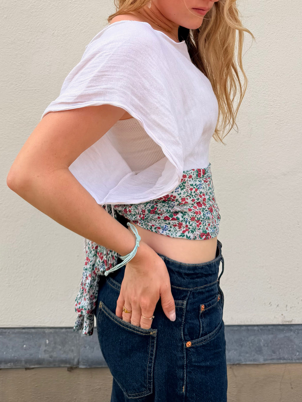 The Lily Top White Floral