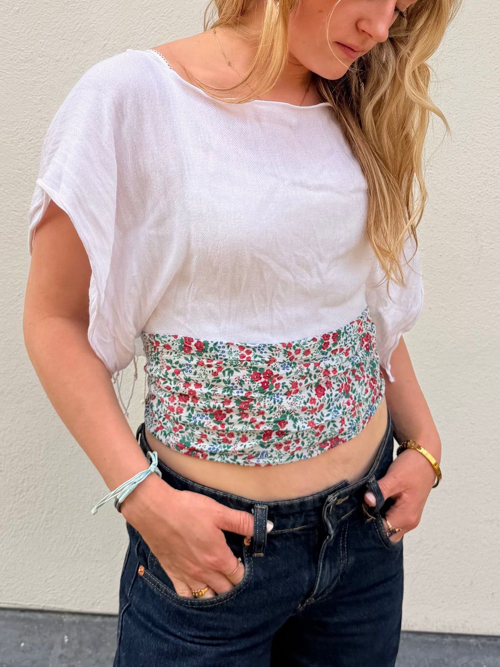 The Lily Top White Floral