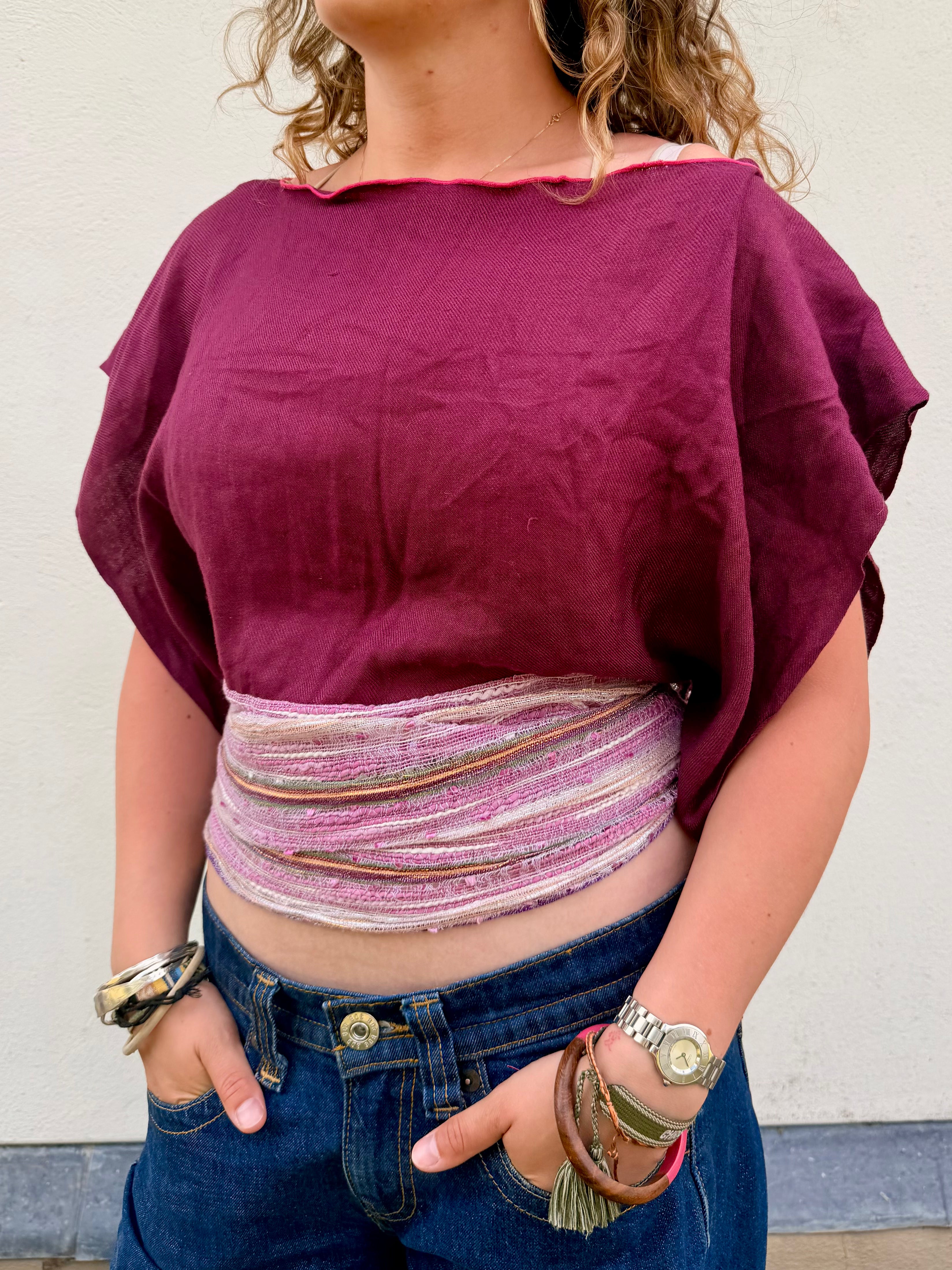 The Isla Top Burgundy