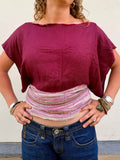 The Isla Top Burgundy