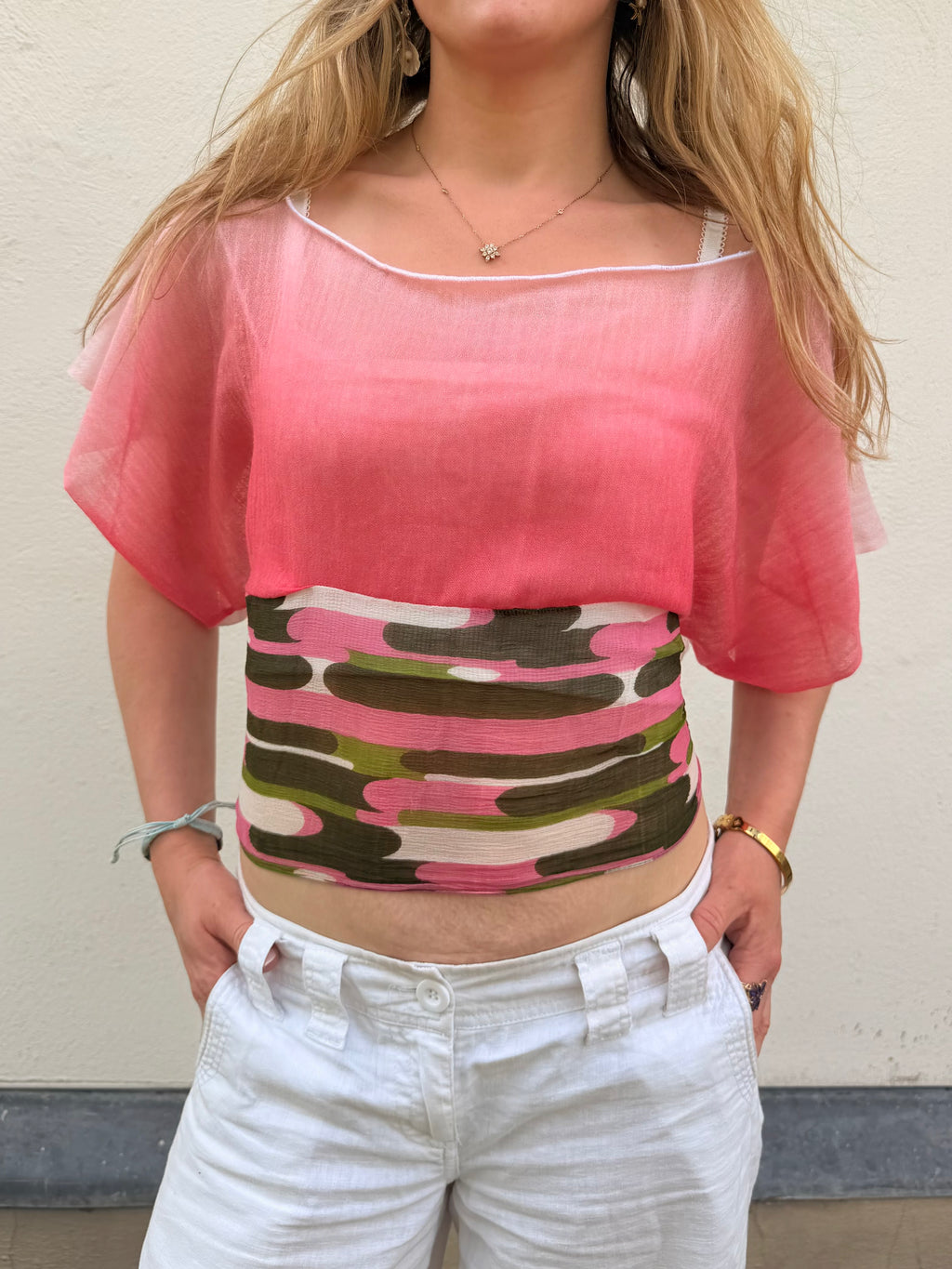 The Isla Top Pink Disco