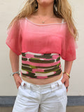 The Isla Top Pink Disco