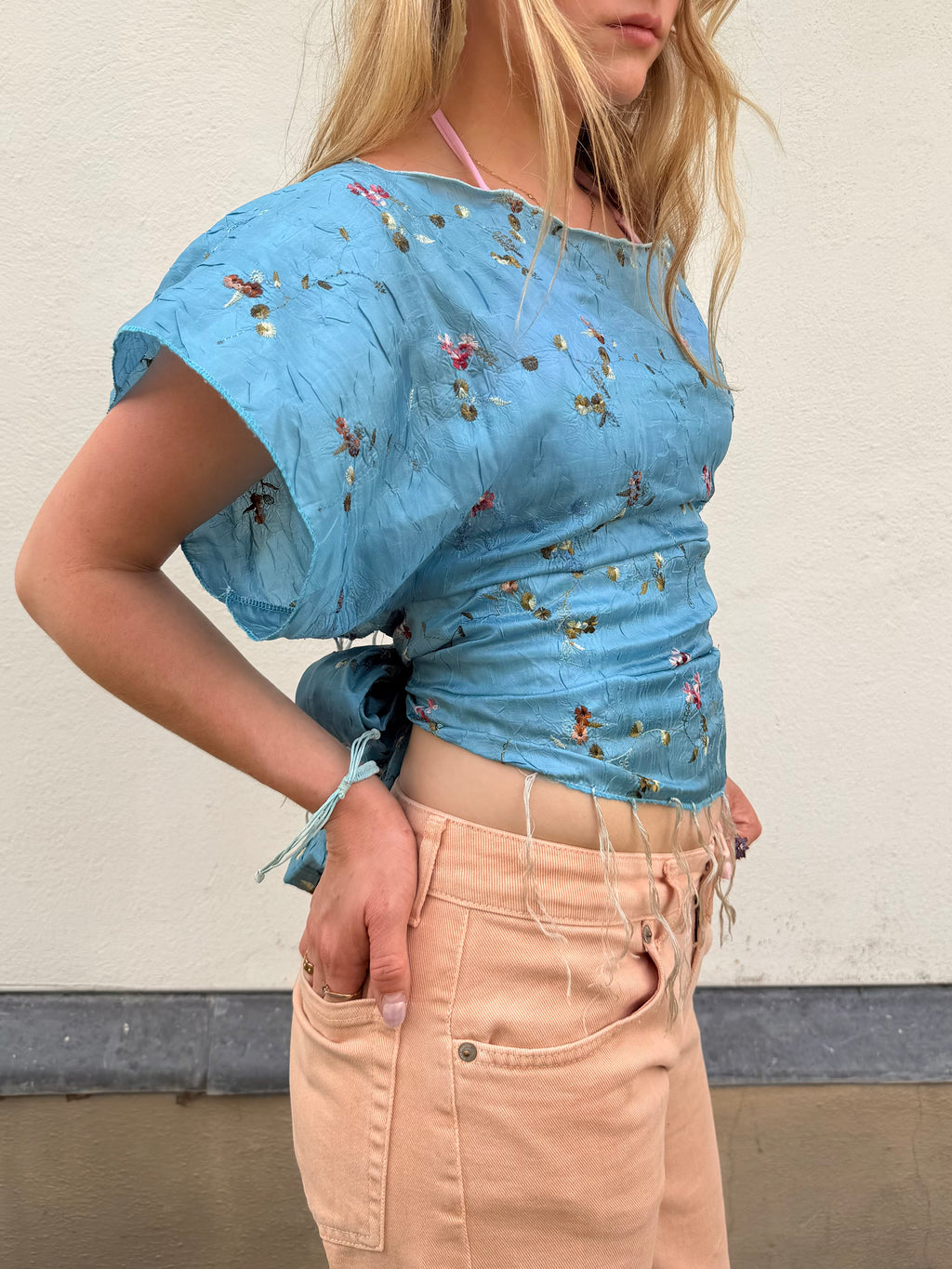 The Isla Top Blue Painting