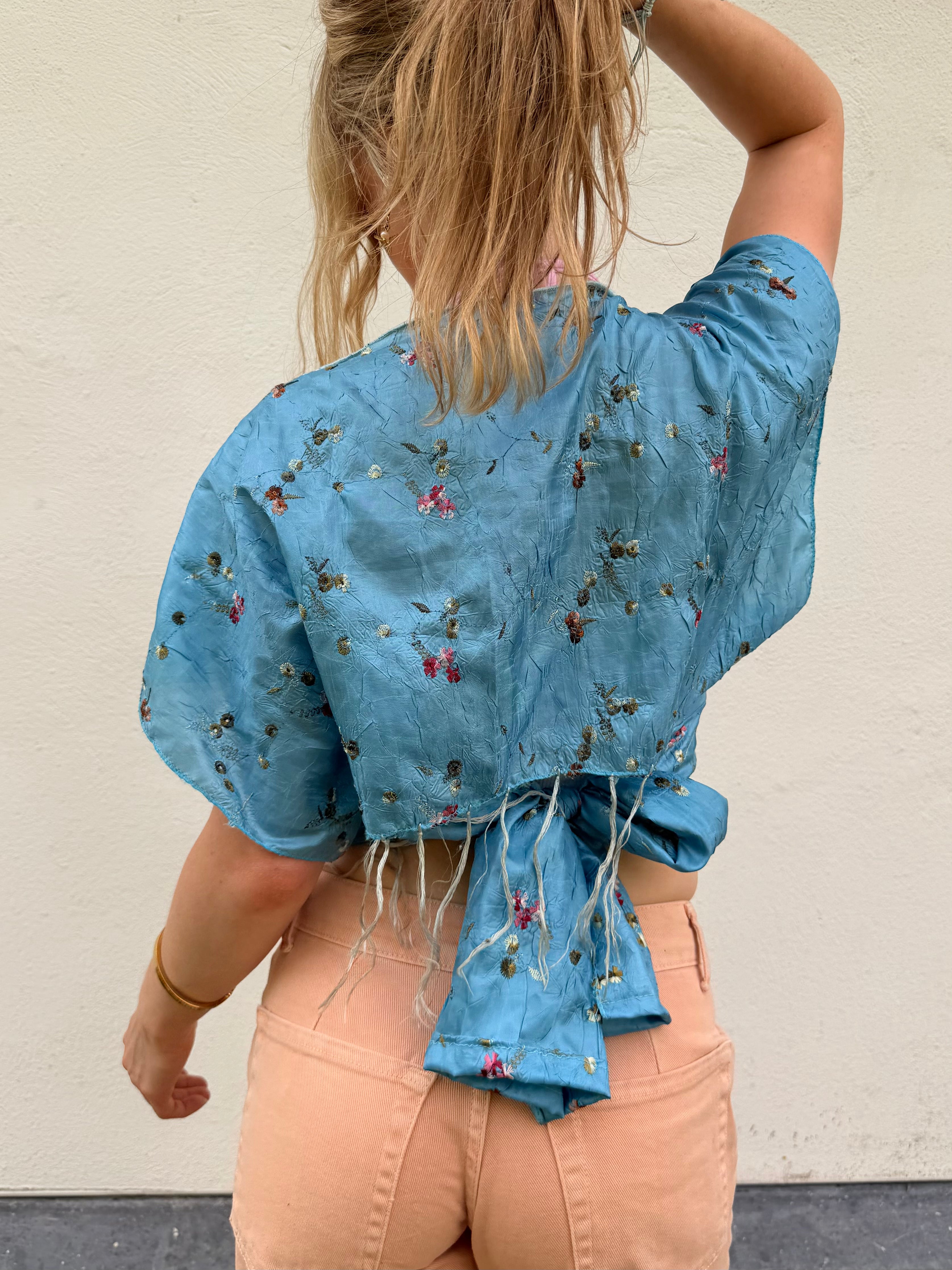 The Isla Top Blue Painting