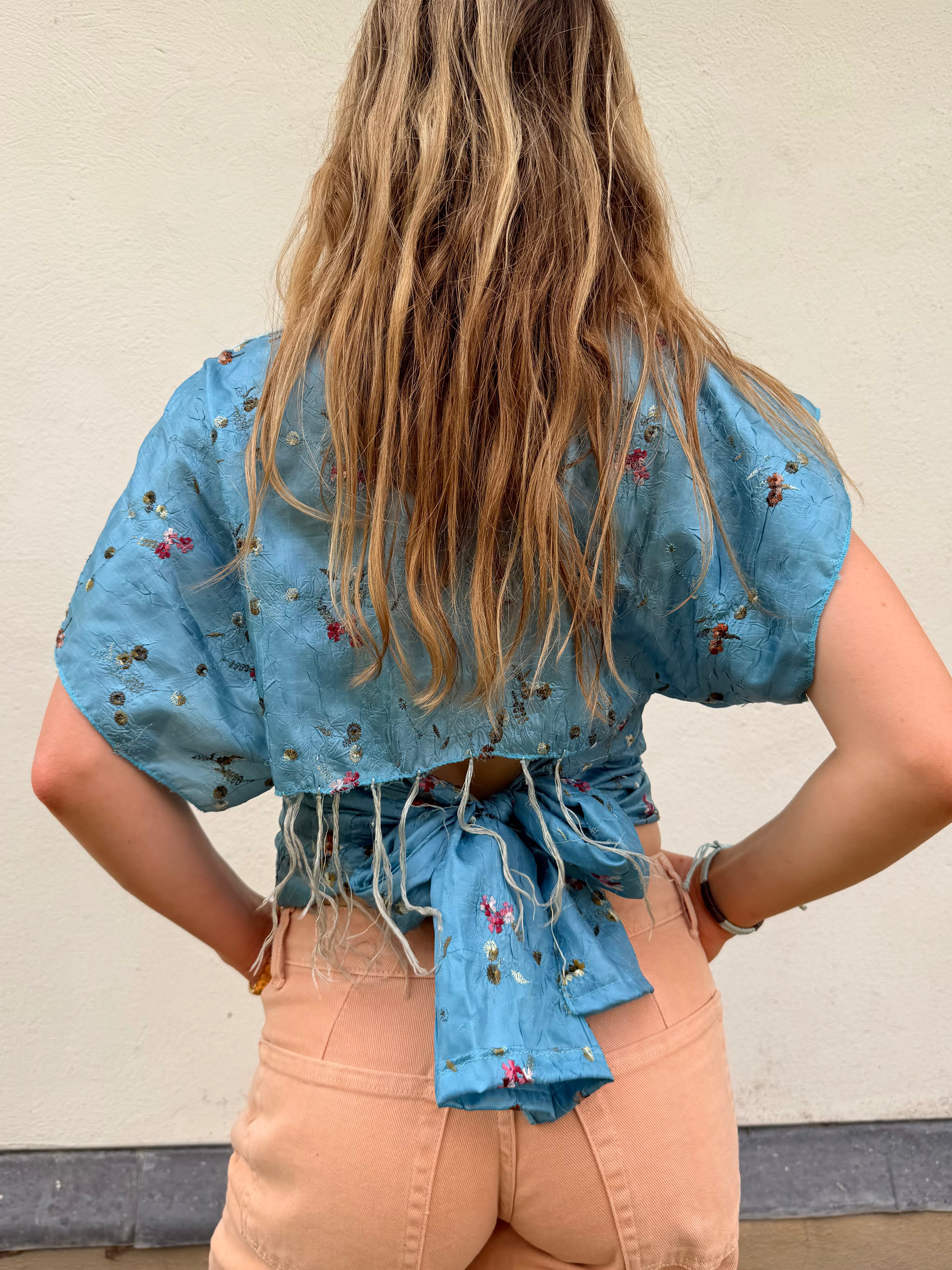 The Isla Top Blue Painting