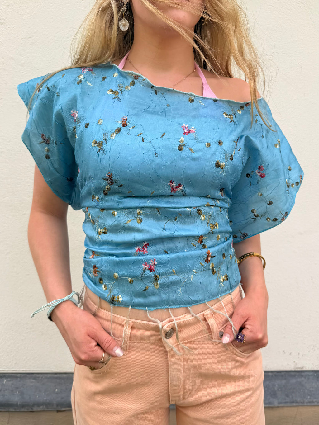 The Isla Top Blue Painting