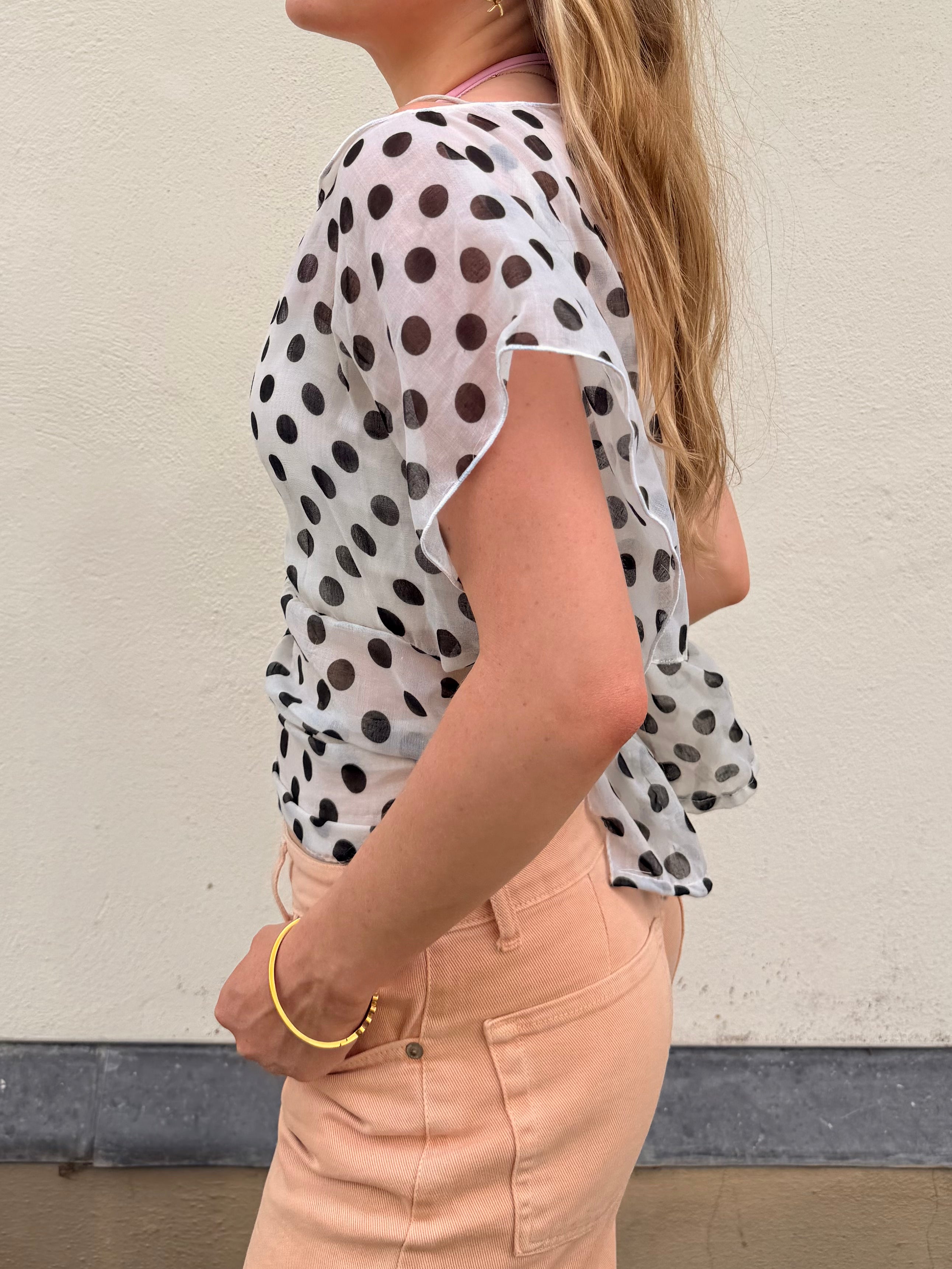 The Isla Top Polka Dot