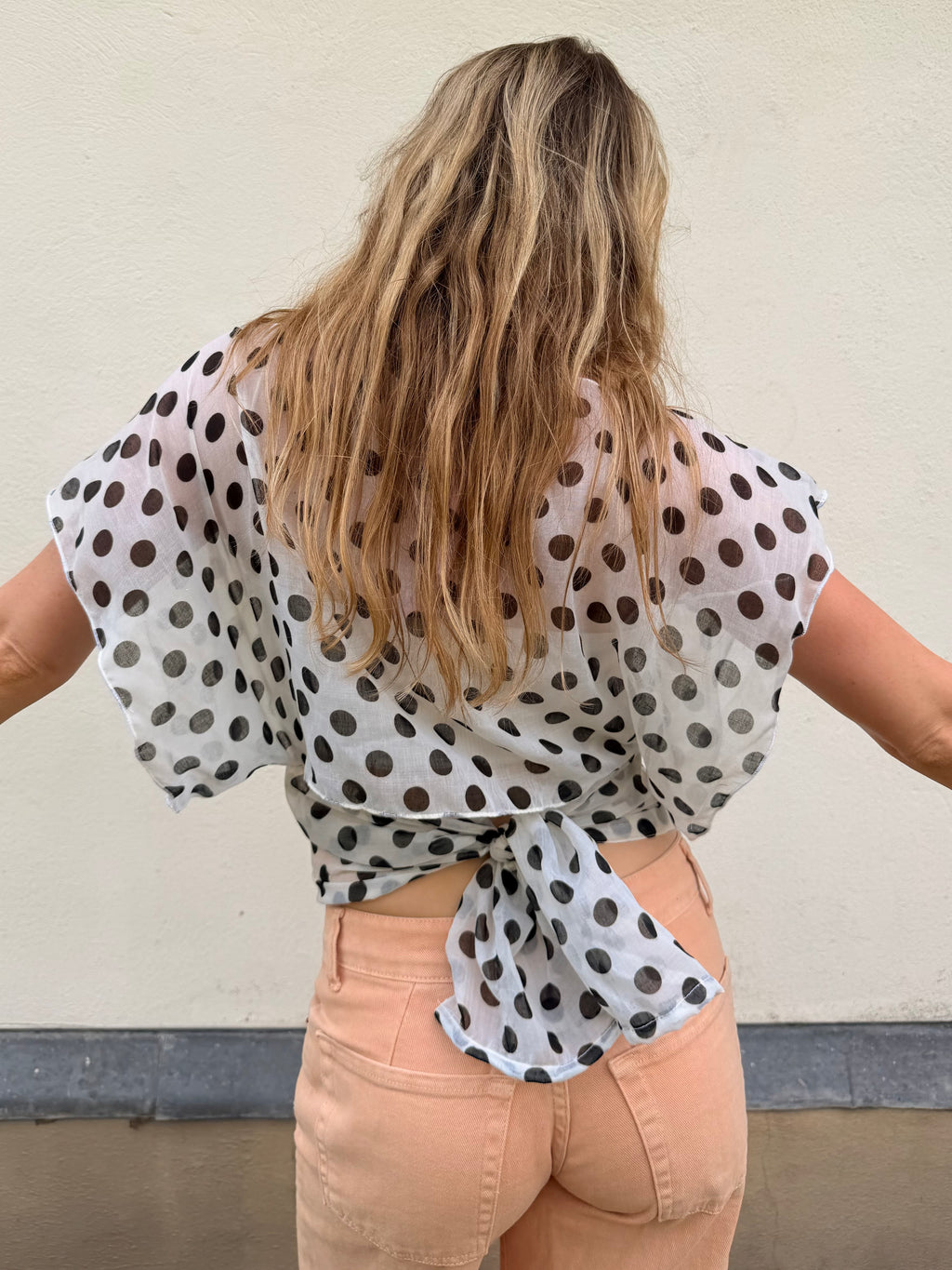 The Isla Top Polka Dot