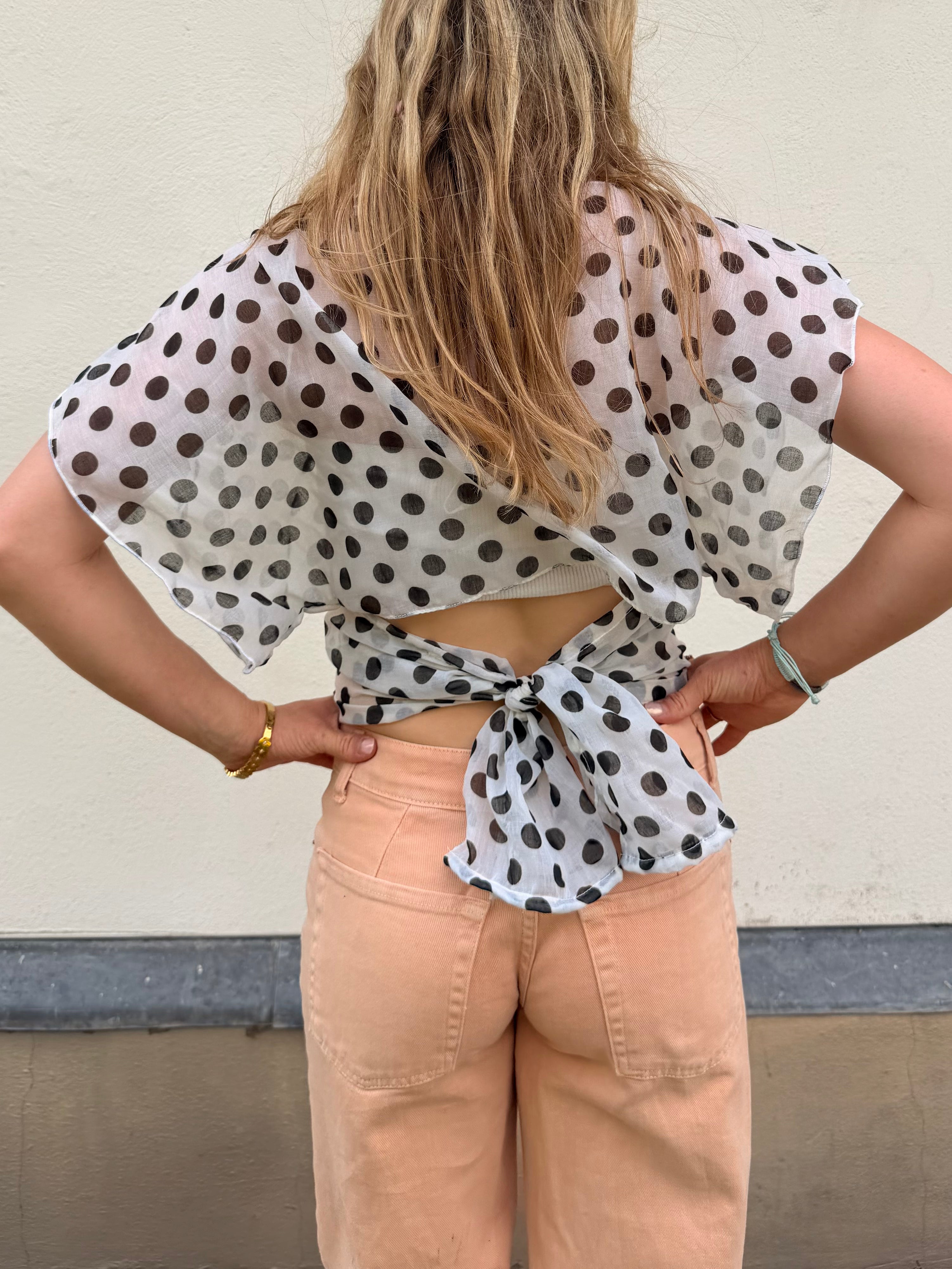 The Isla Top Polka Dot