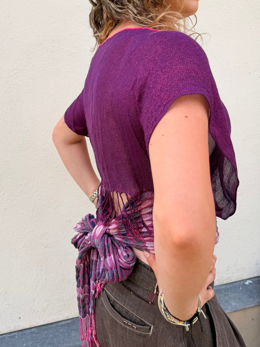 The Immy Top Purple Stripes