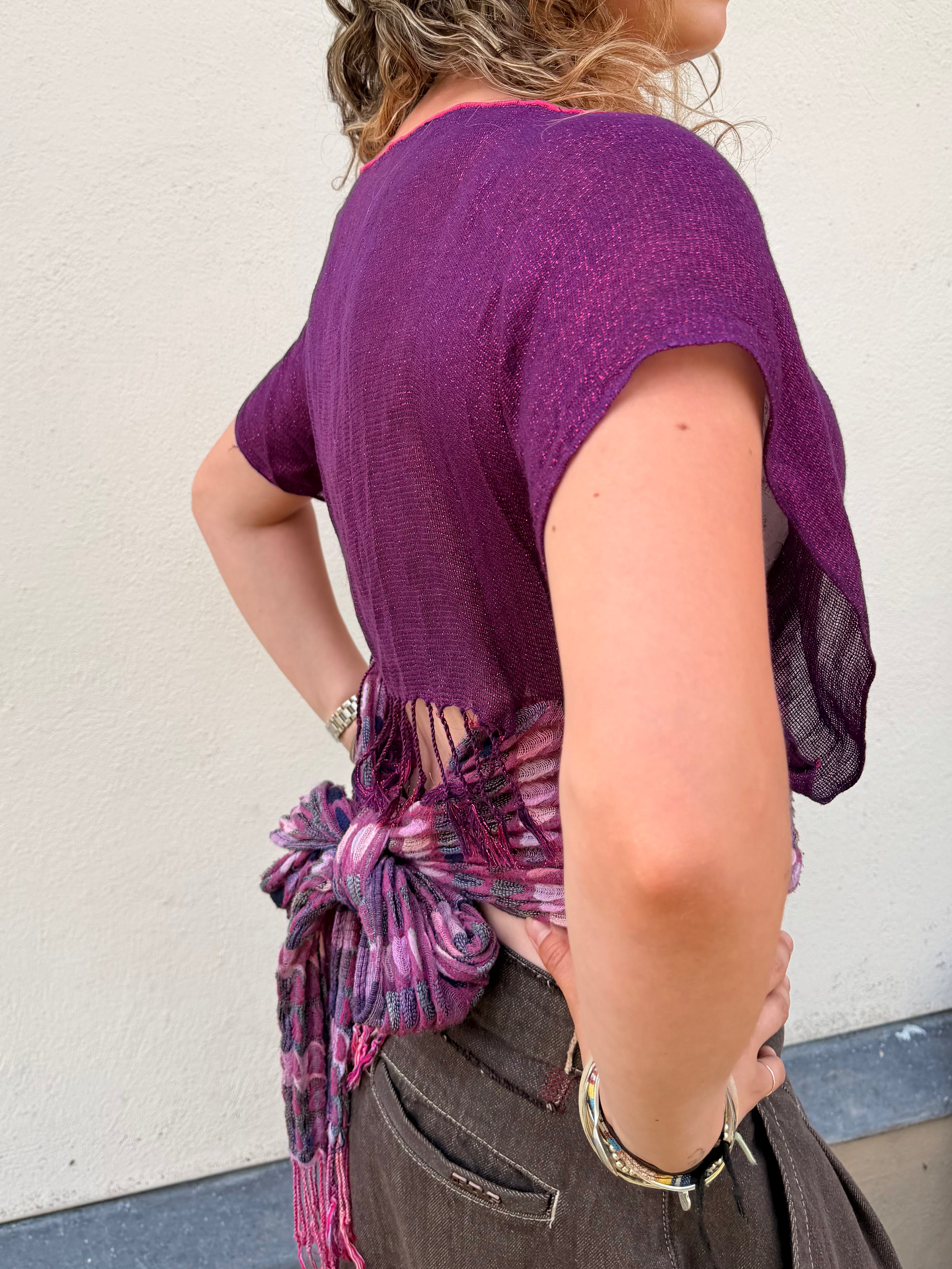 The Immy Top Purple Stripes