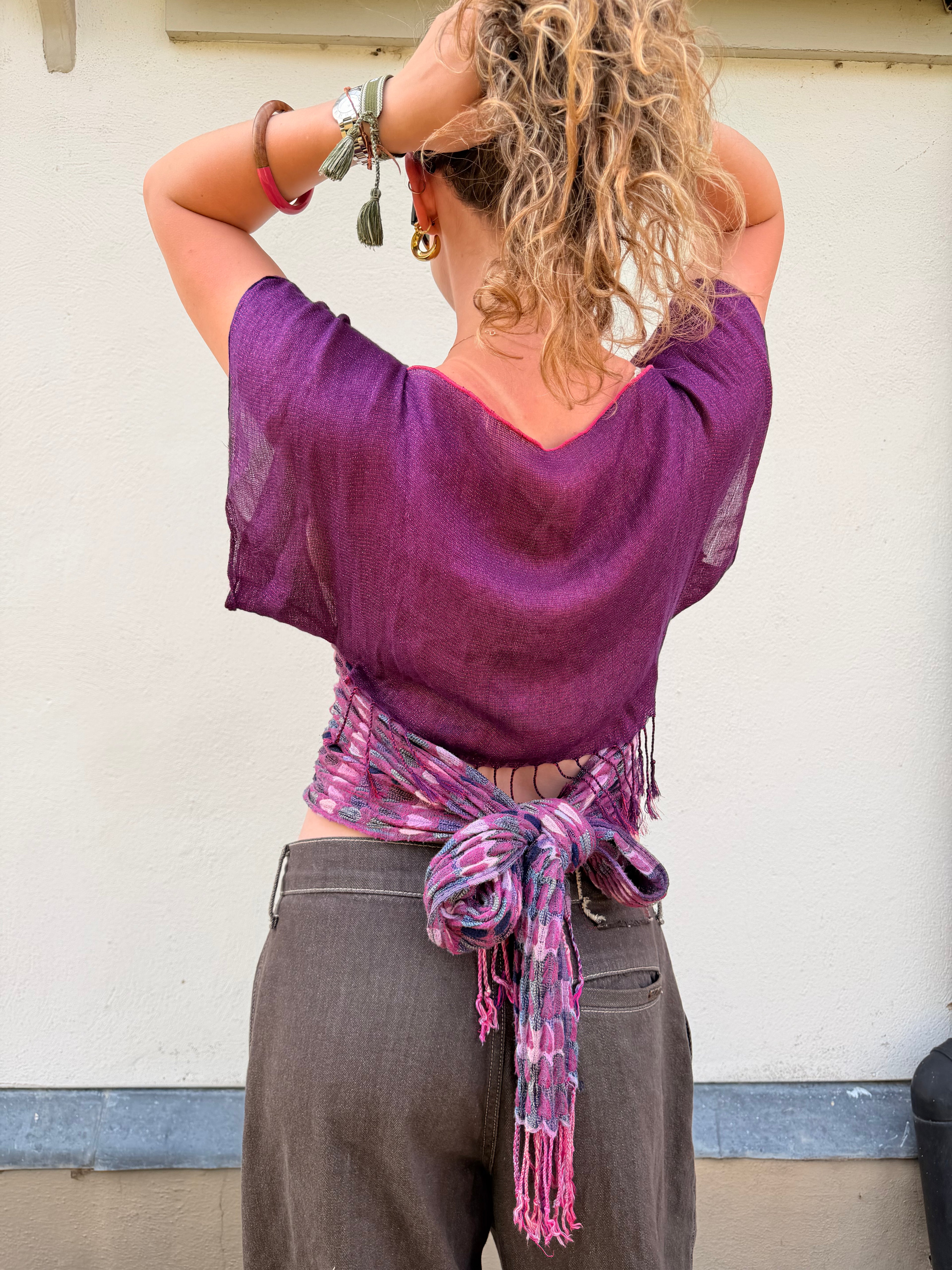 The Immy Top Purple Stripes