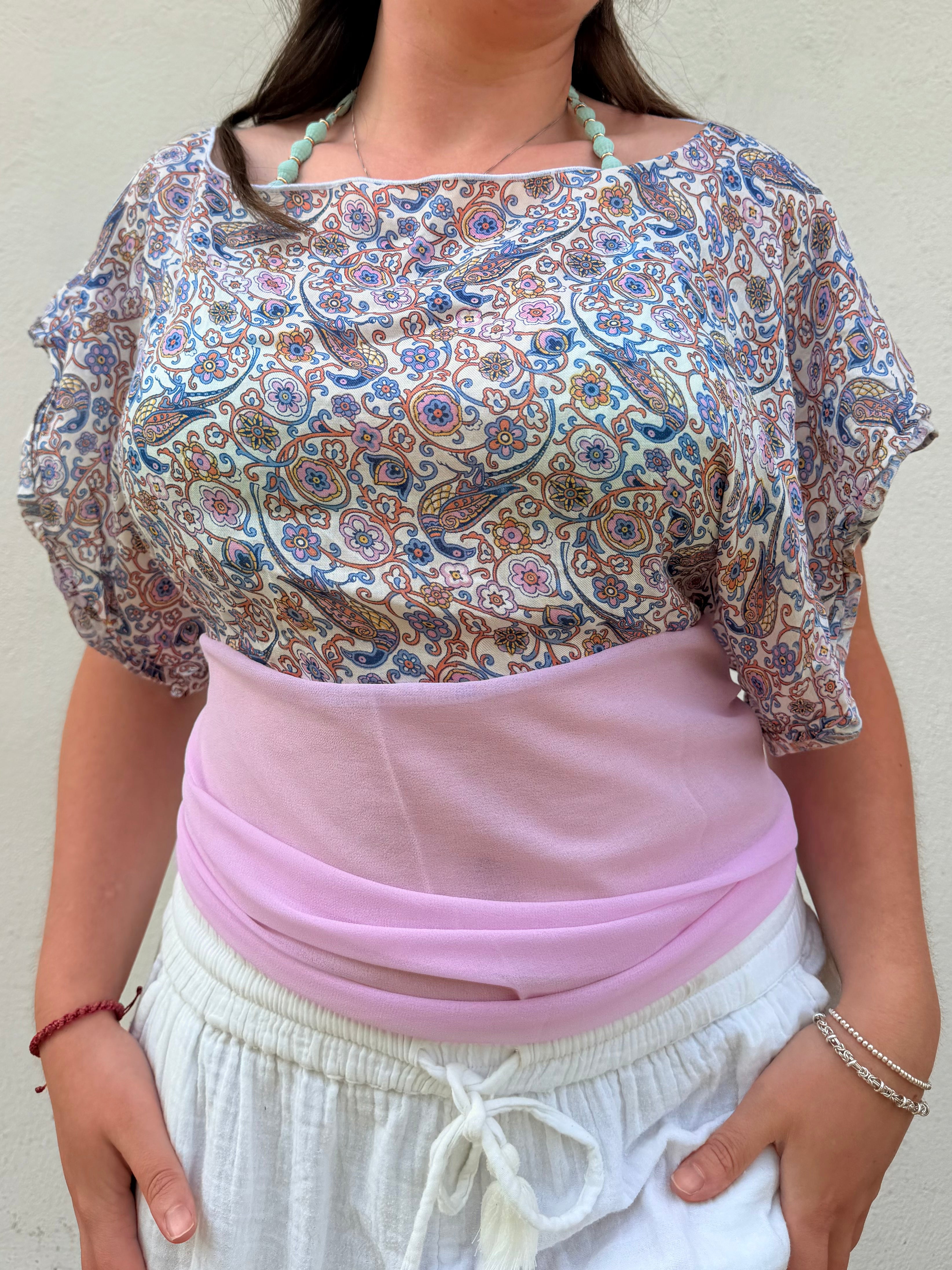 The Isla Top Pink Floral