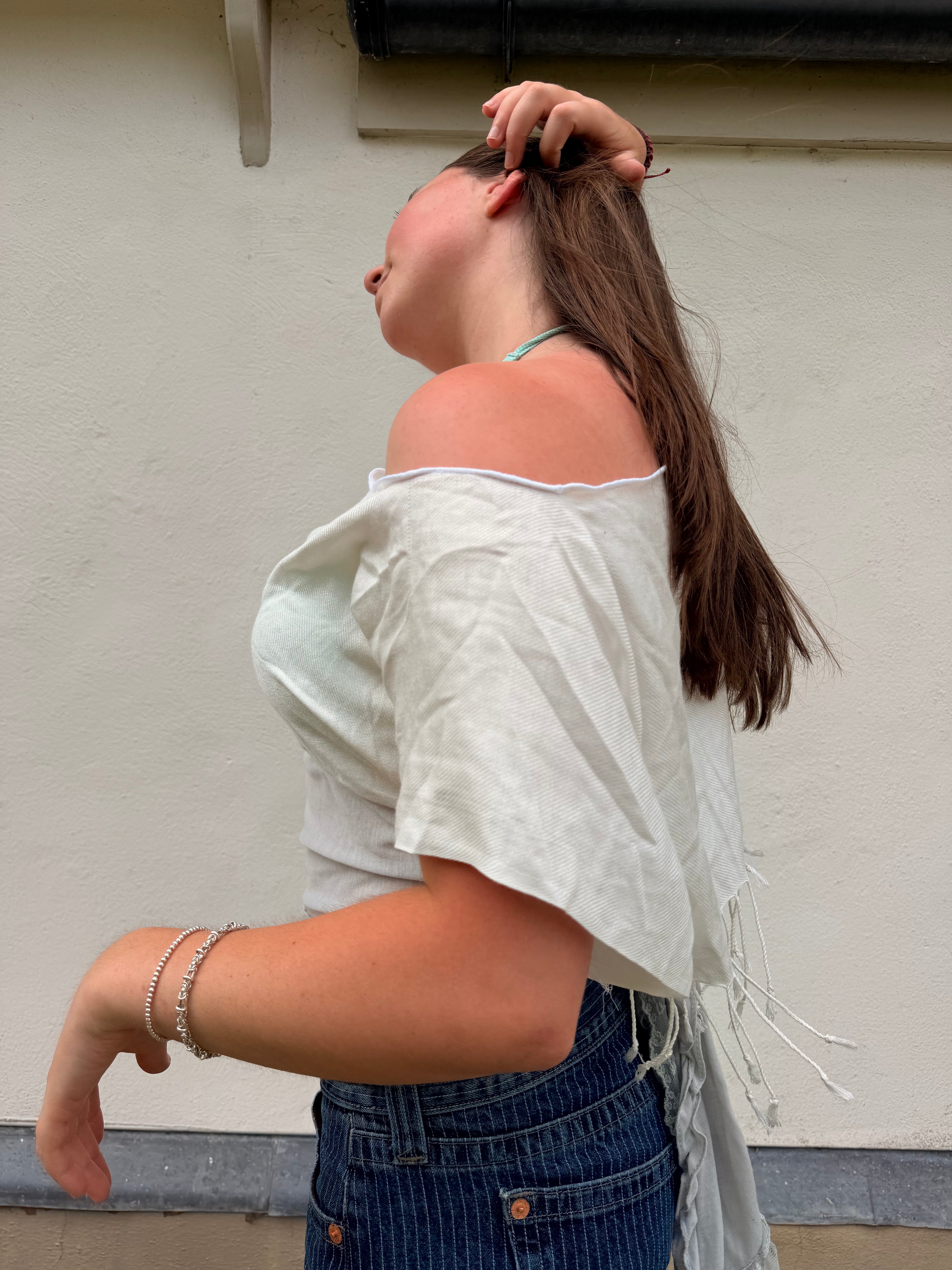The Lily Top Lacey Grey