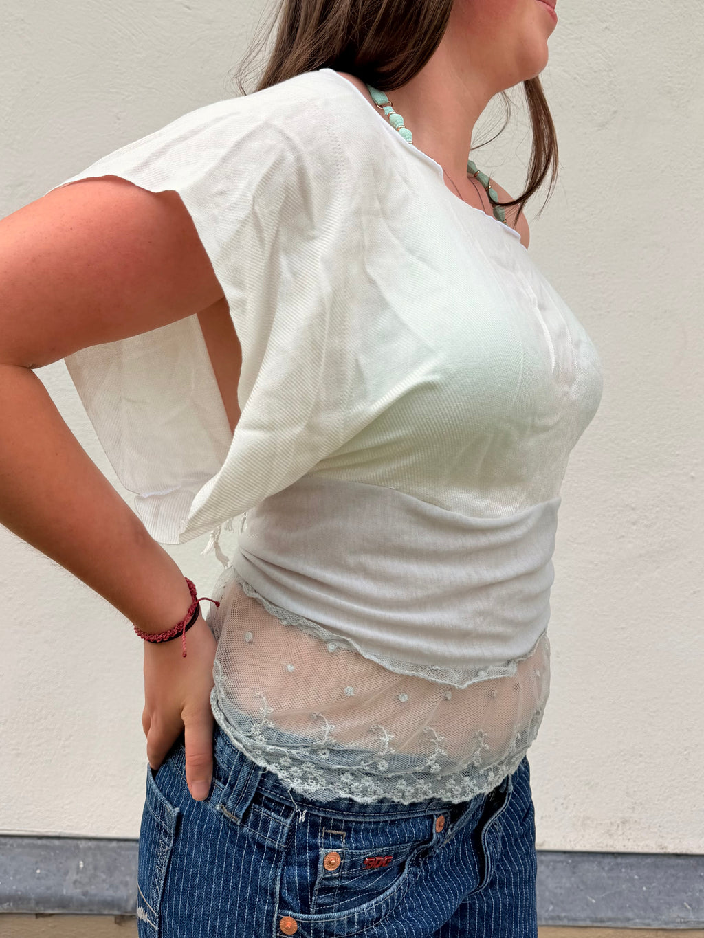 The Lily Top Lacey Grey