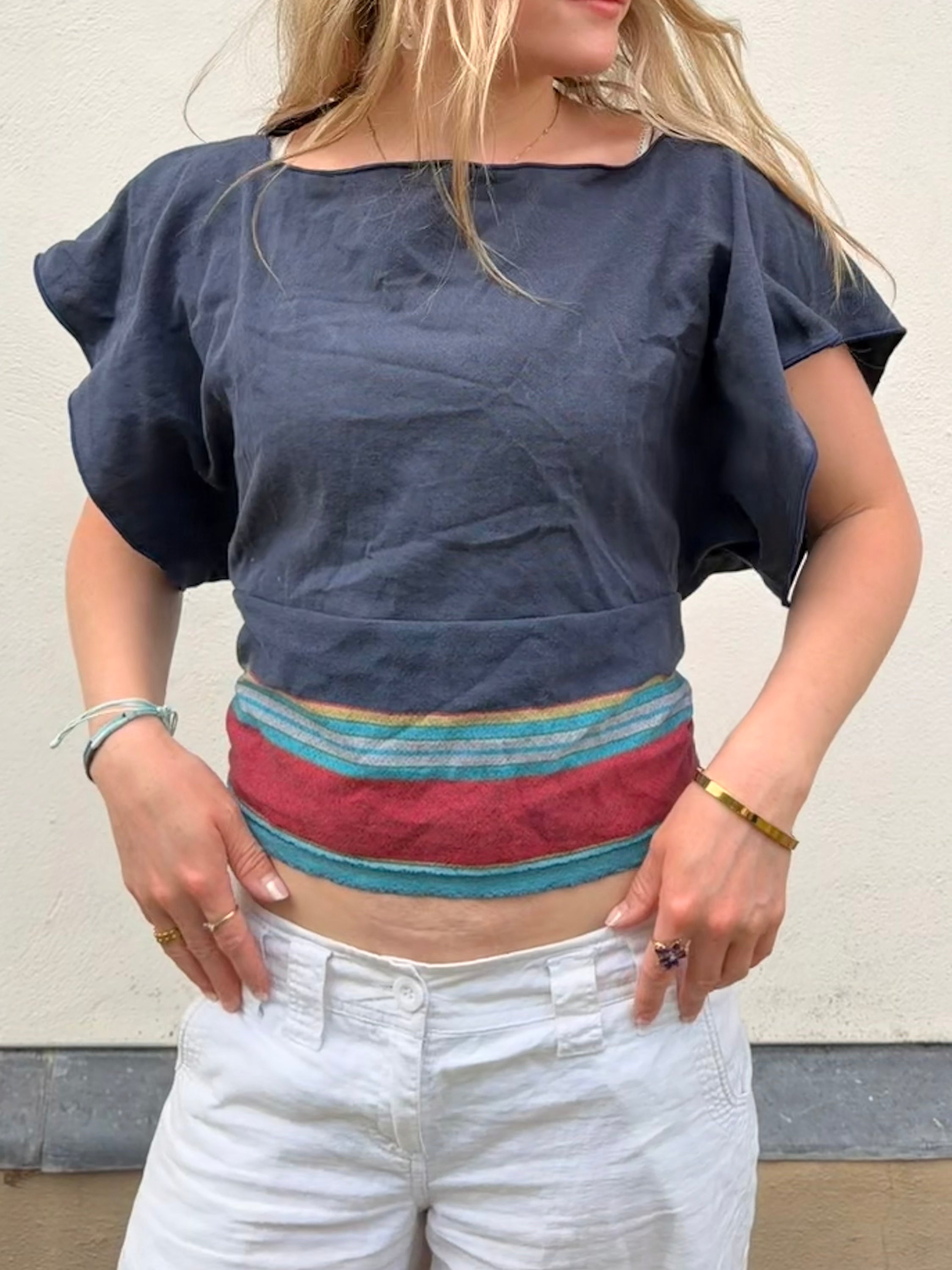 The Maia Top Navy