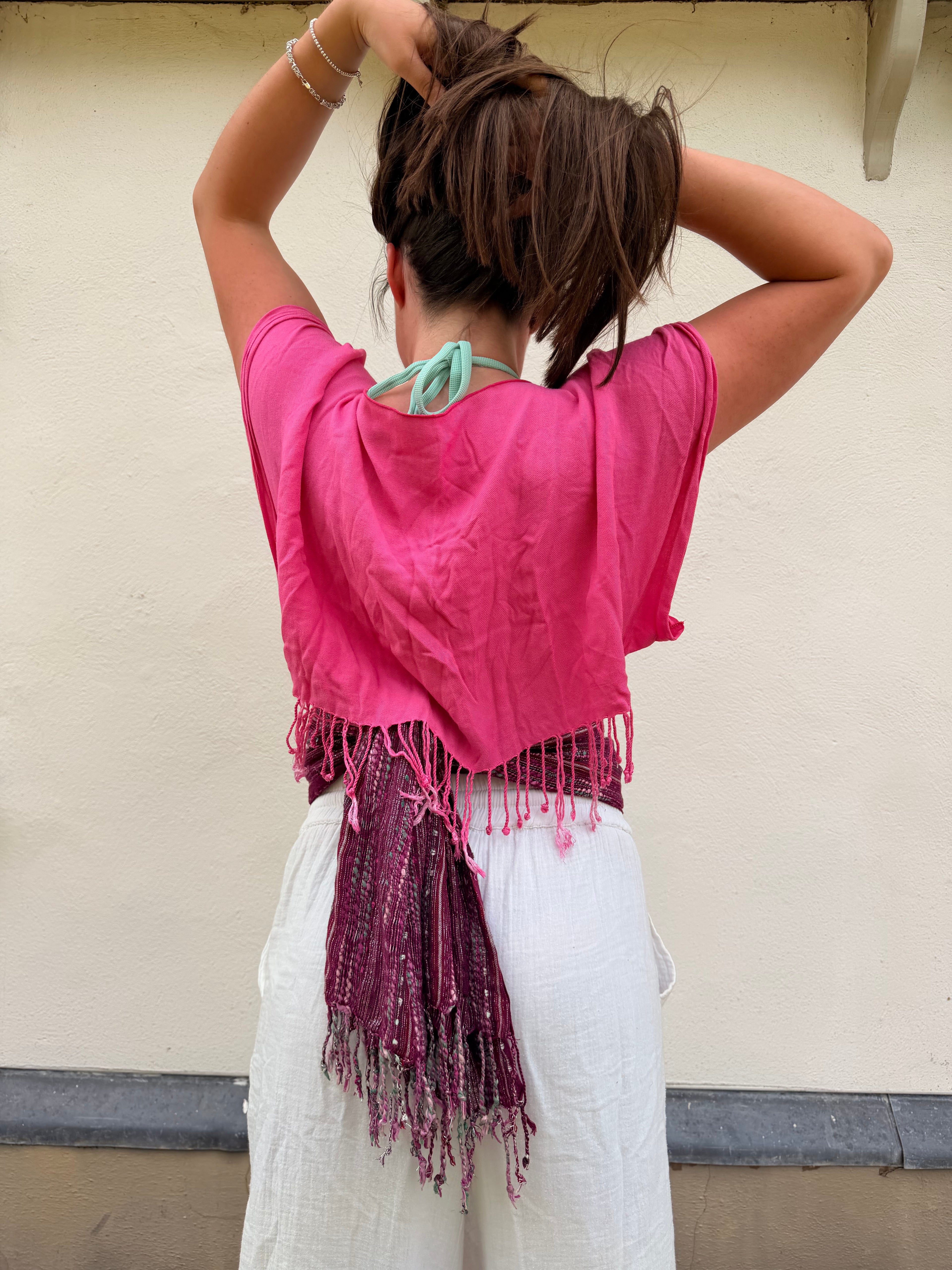 The Isla Top Pink Stripes