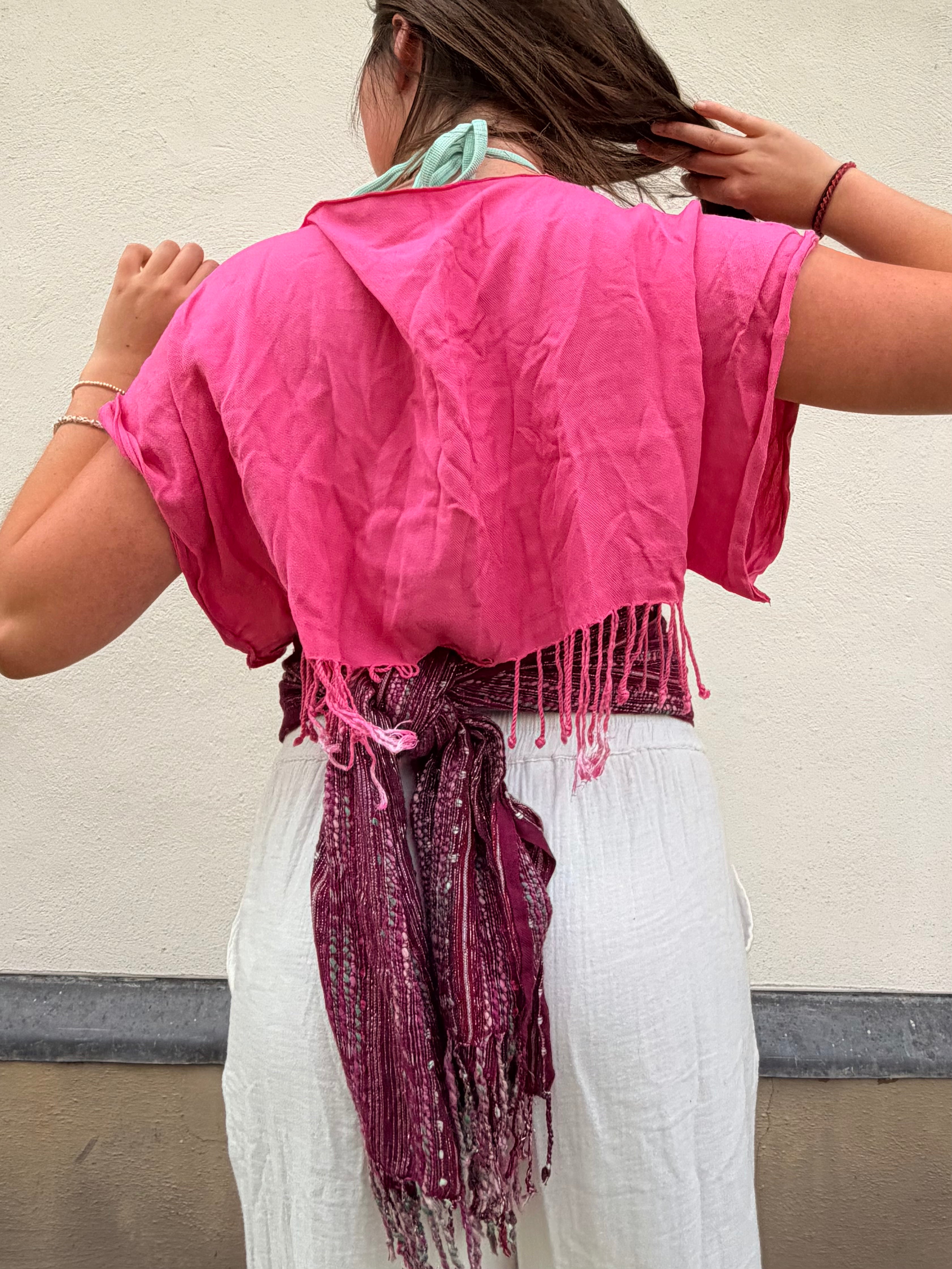 The Isla Top Pink Stripes