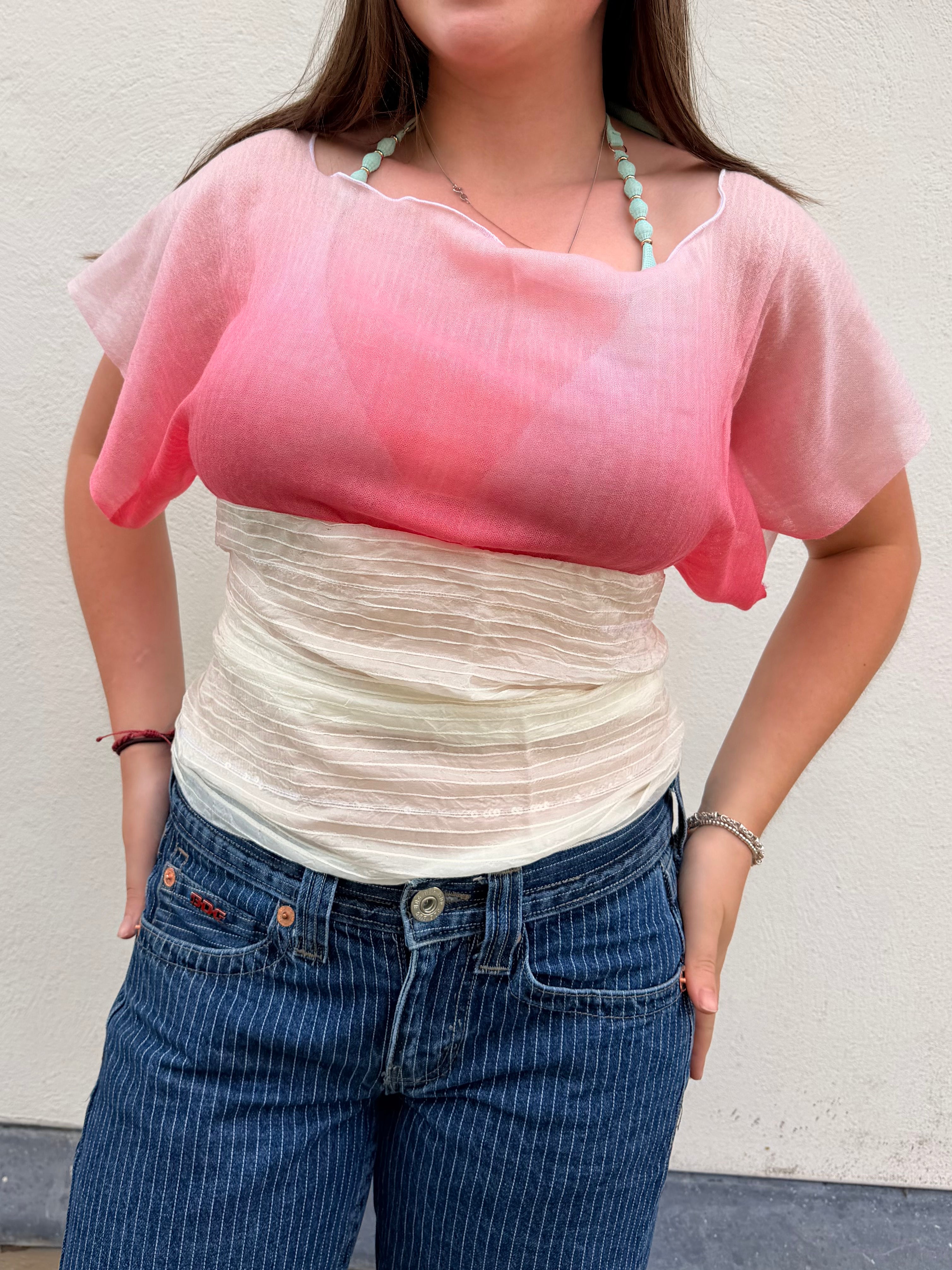 The Immy Top Pink Ombre
