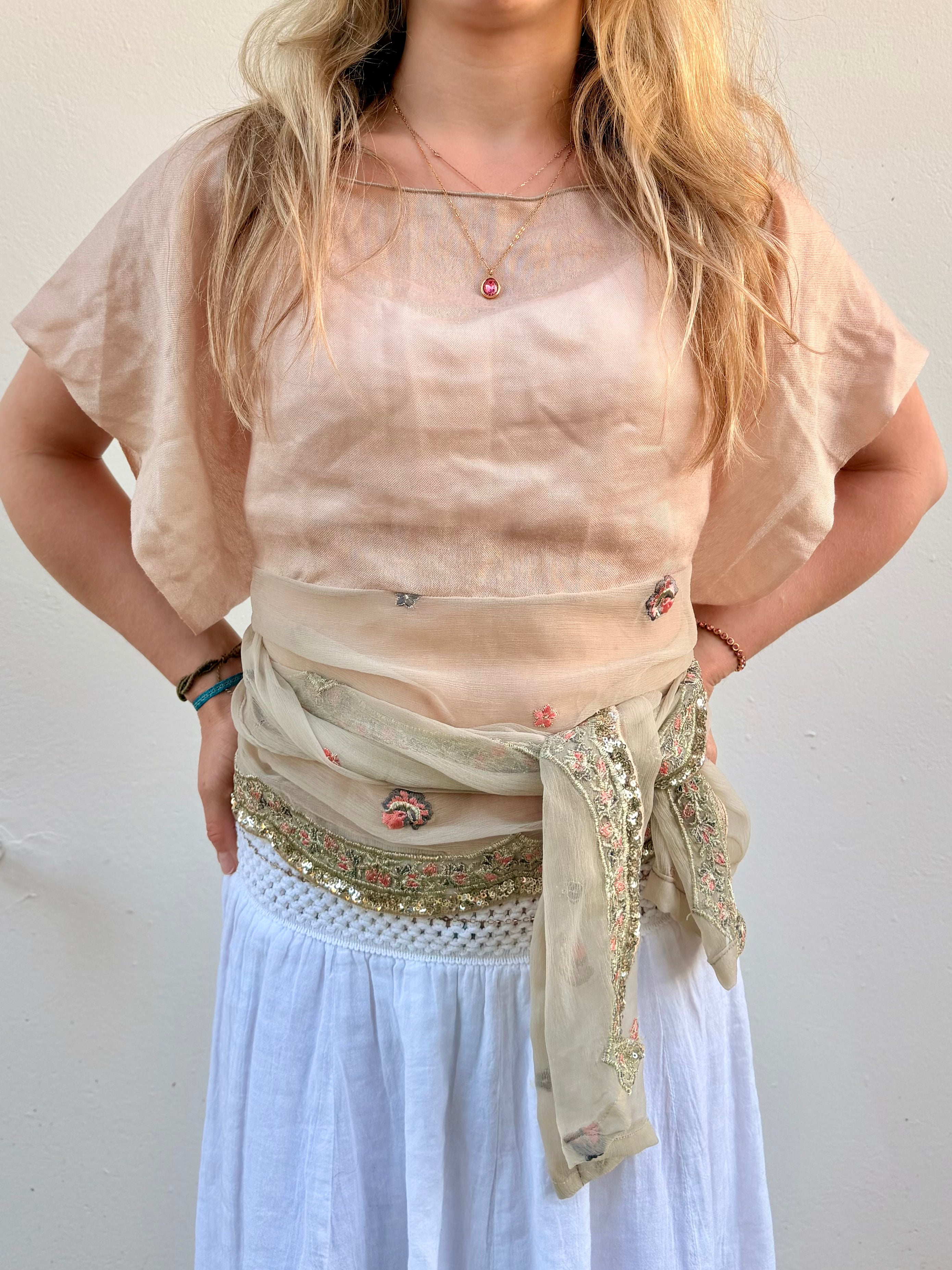 The Isla Top Mirrored Gold
