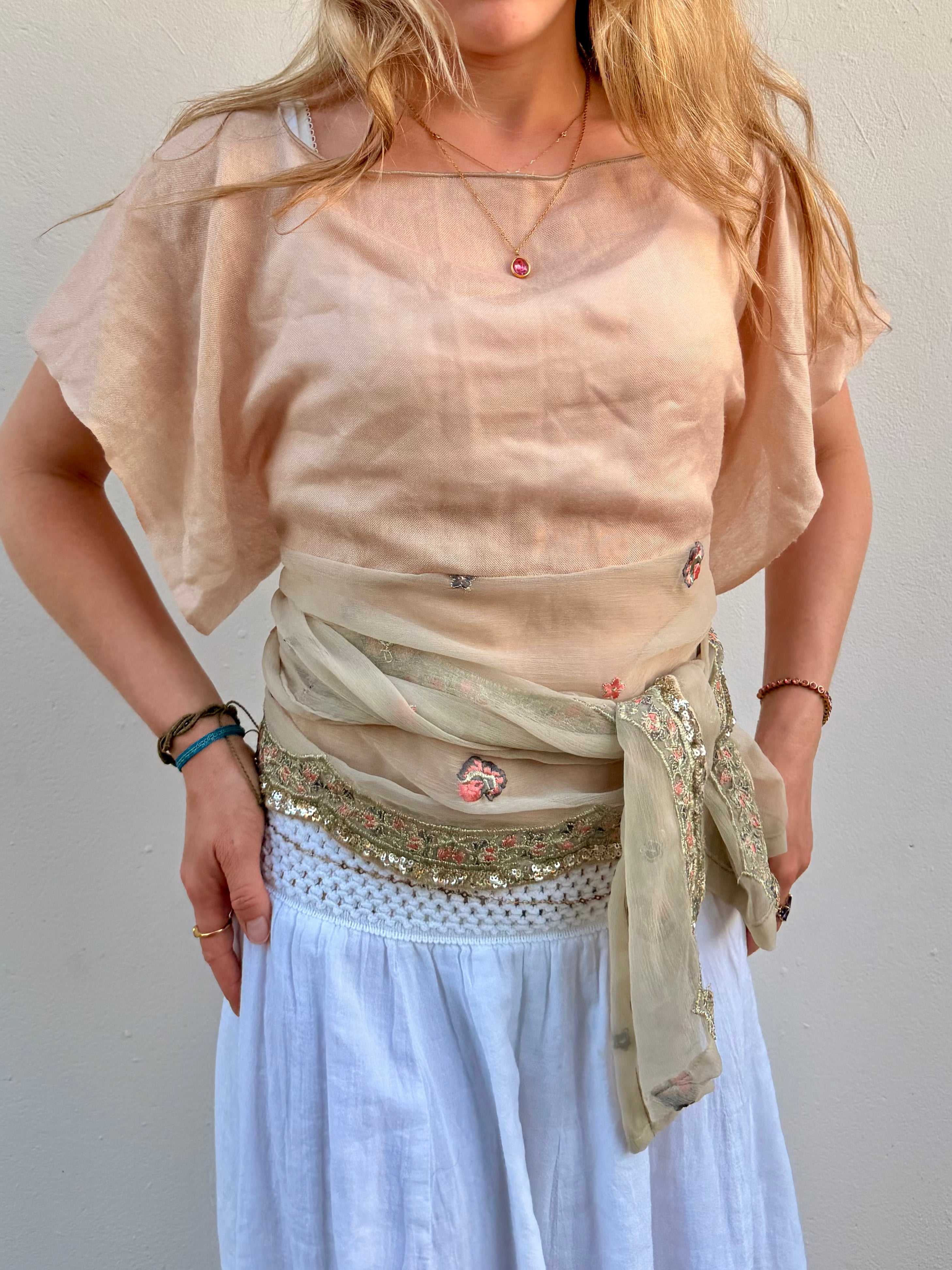 The Isla Top Mirrored Gold