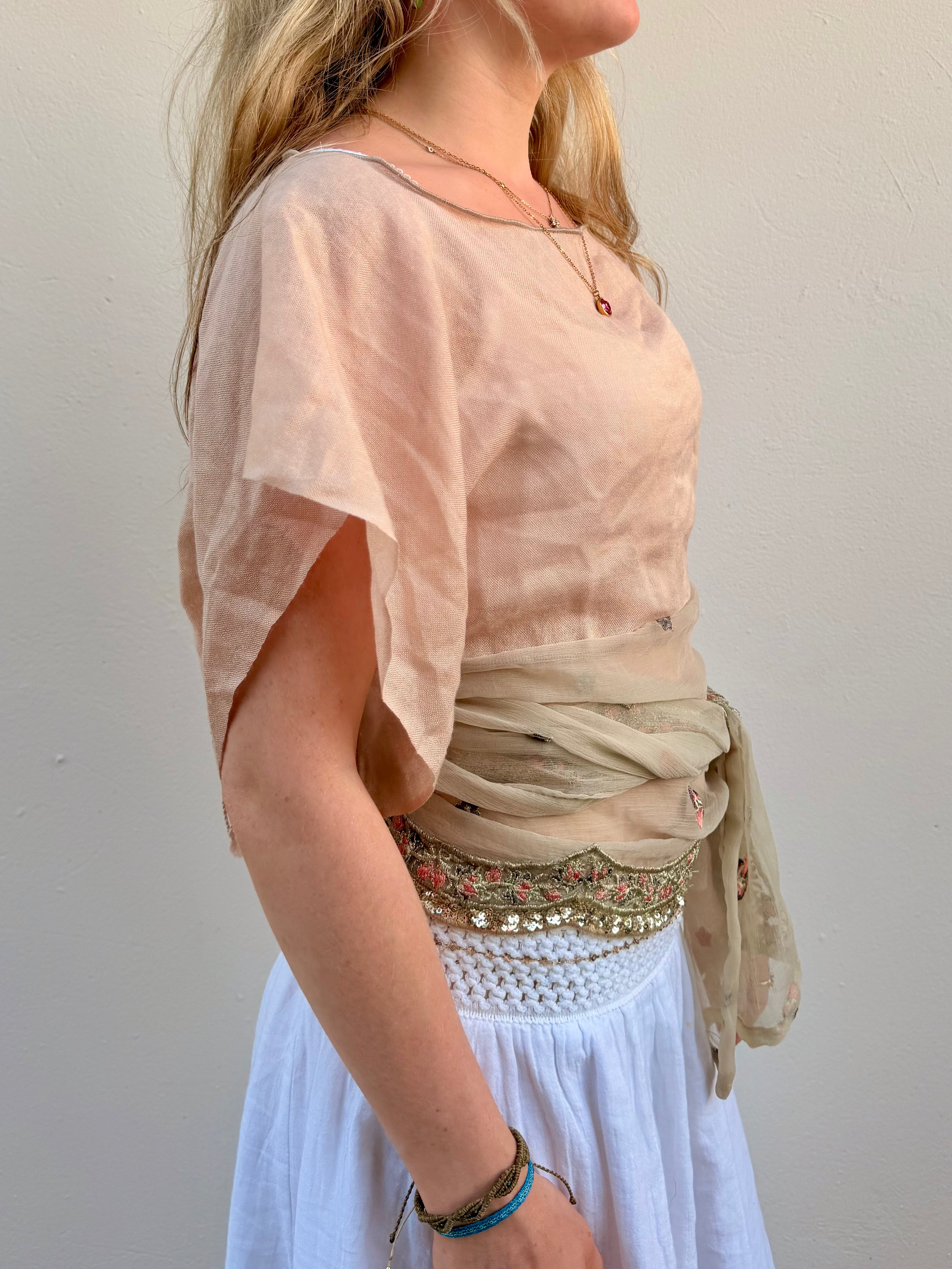 The Isla Top Mirrored Gold