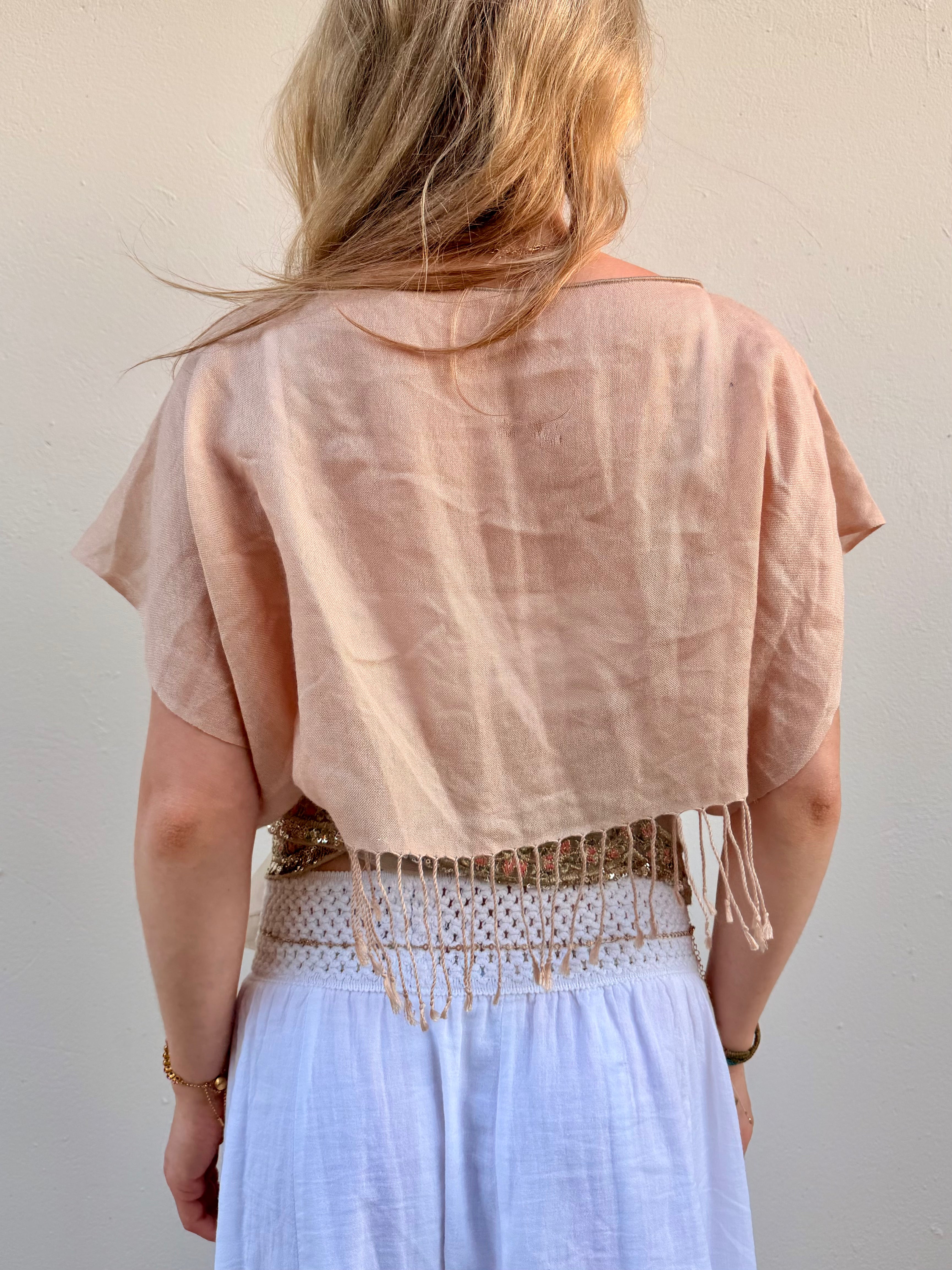 The Isla Top Mirrored Gold