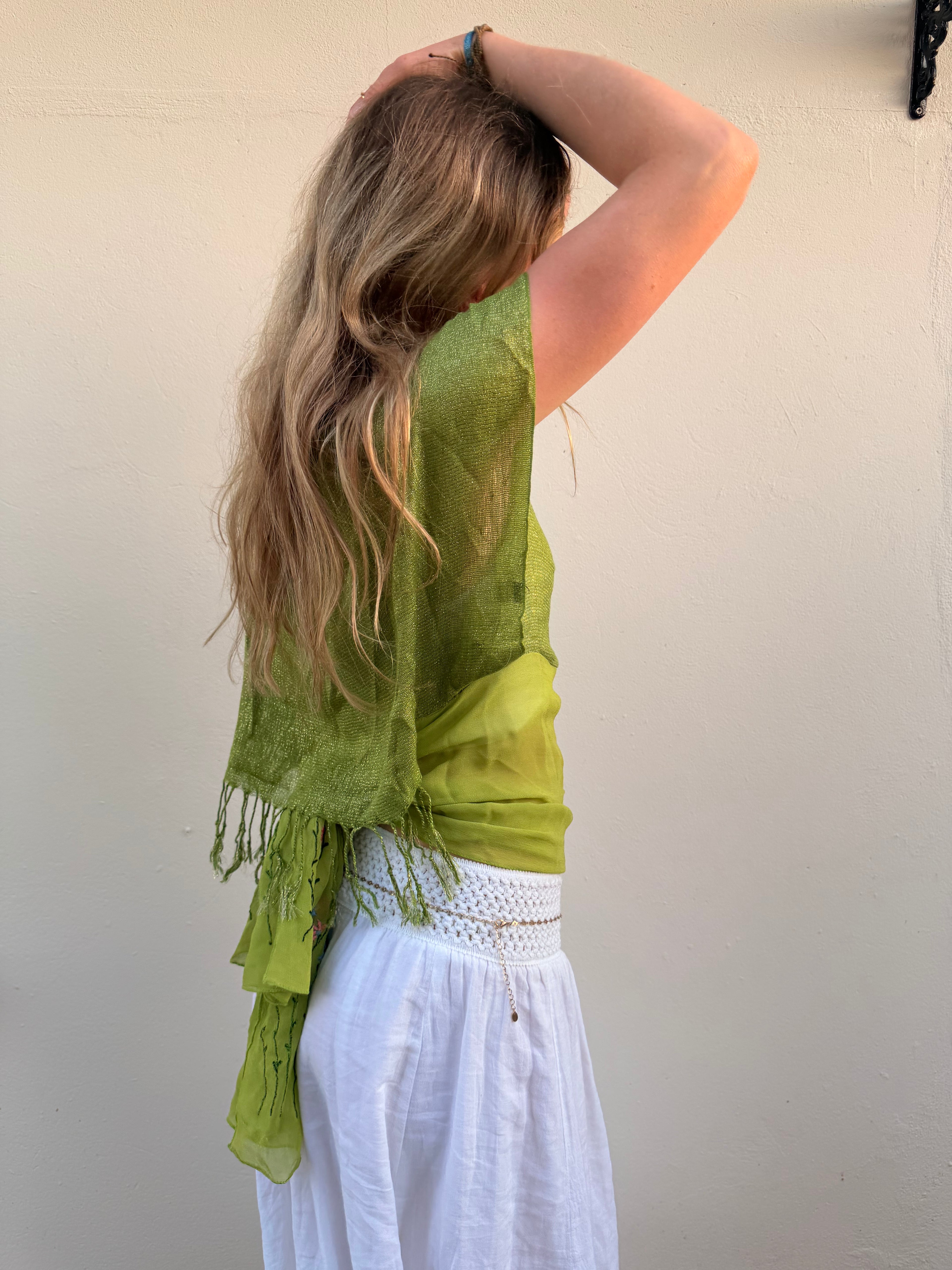 The Immy Top Pistachio Green