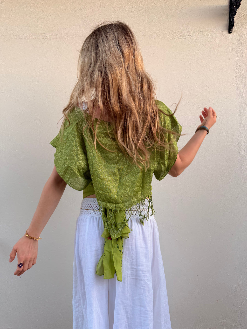 The Immy Top Pistachio Green