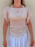 The Immy Top Pink & Gold