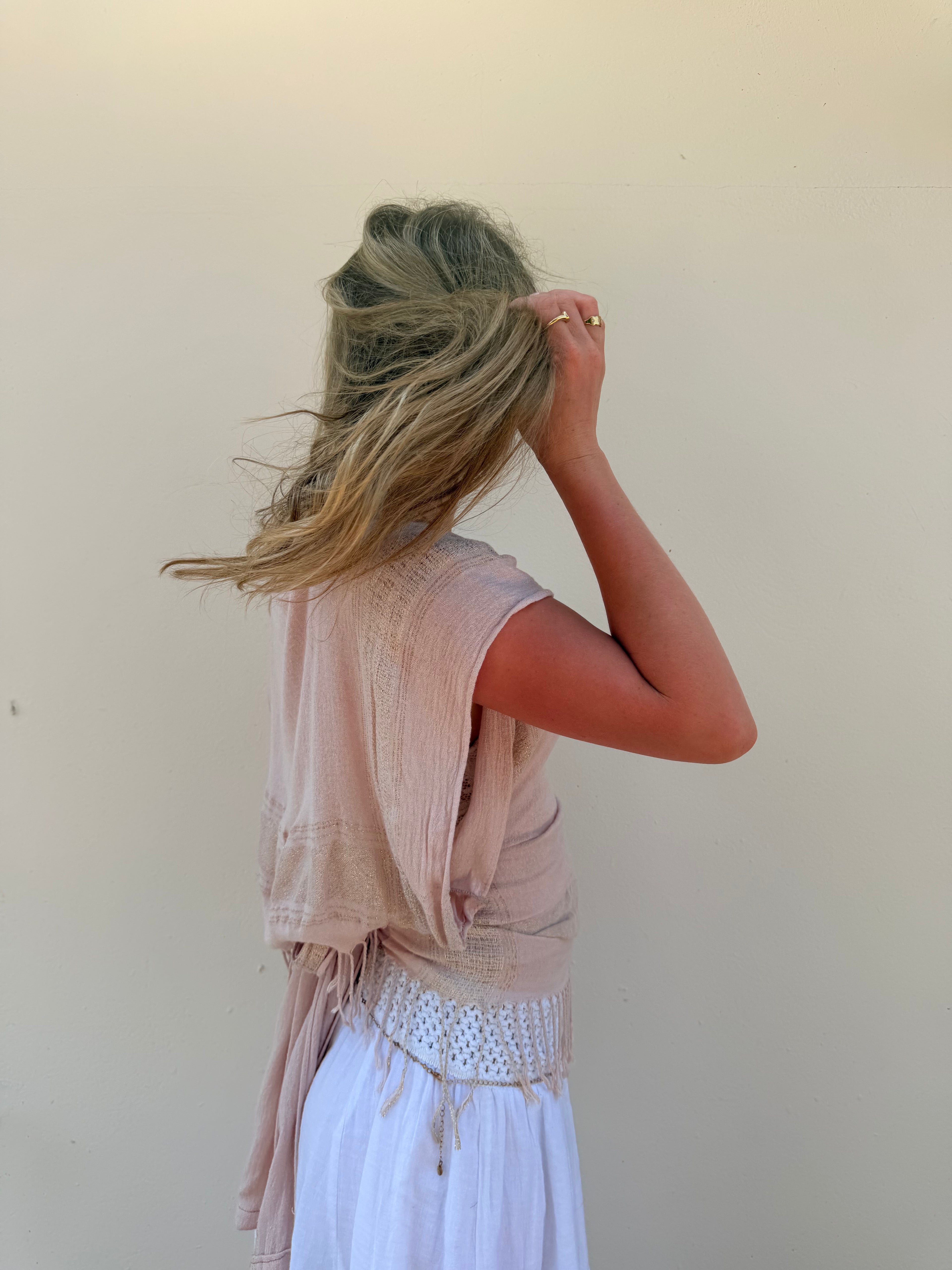 The Immy Top Pink & Gold