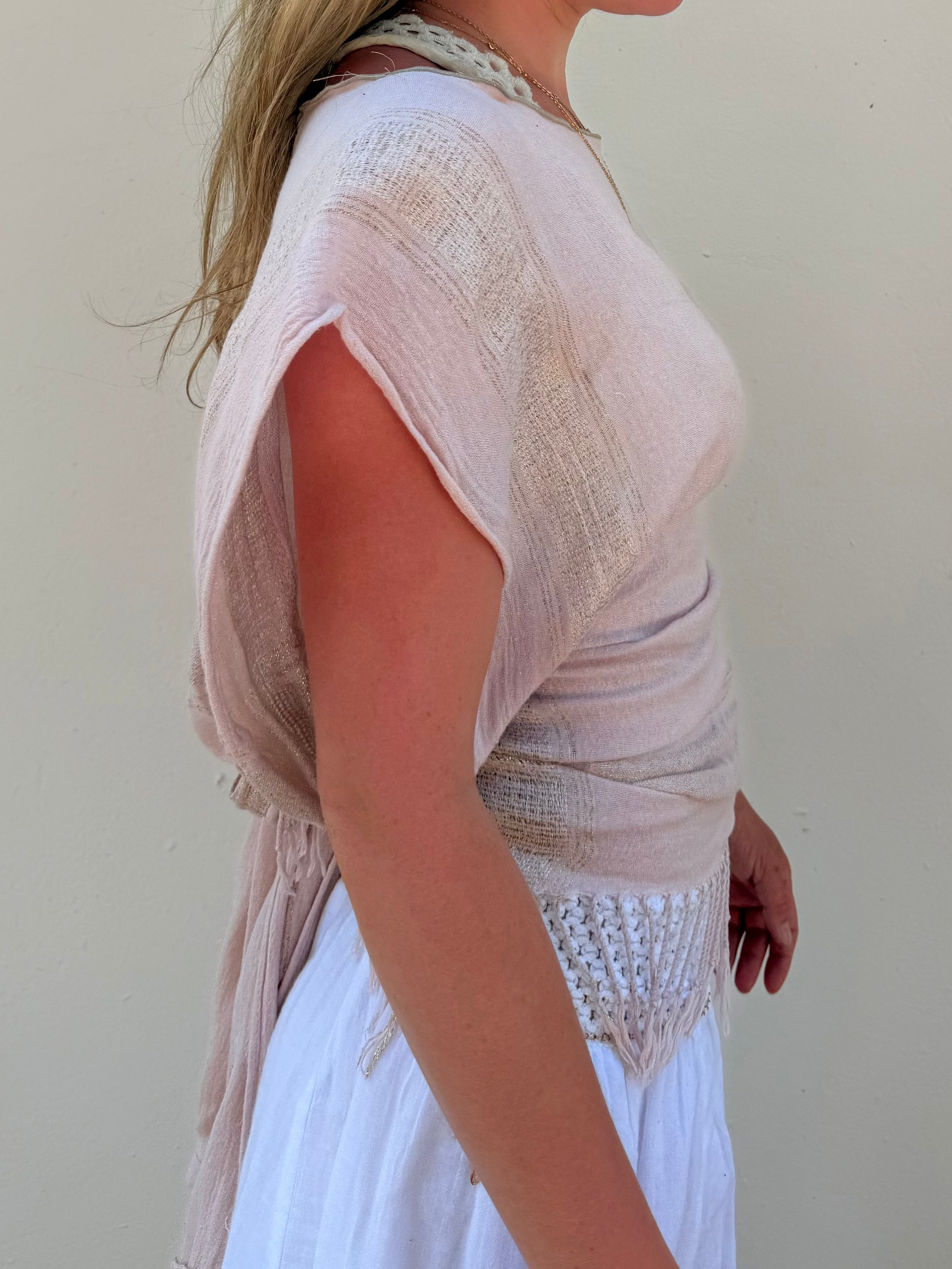 The Immy Top Pink & Gold