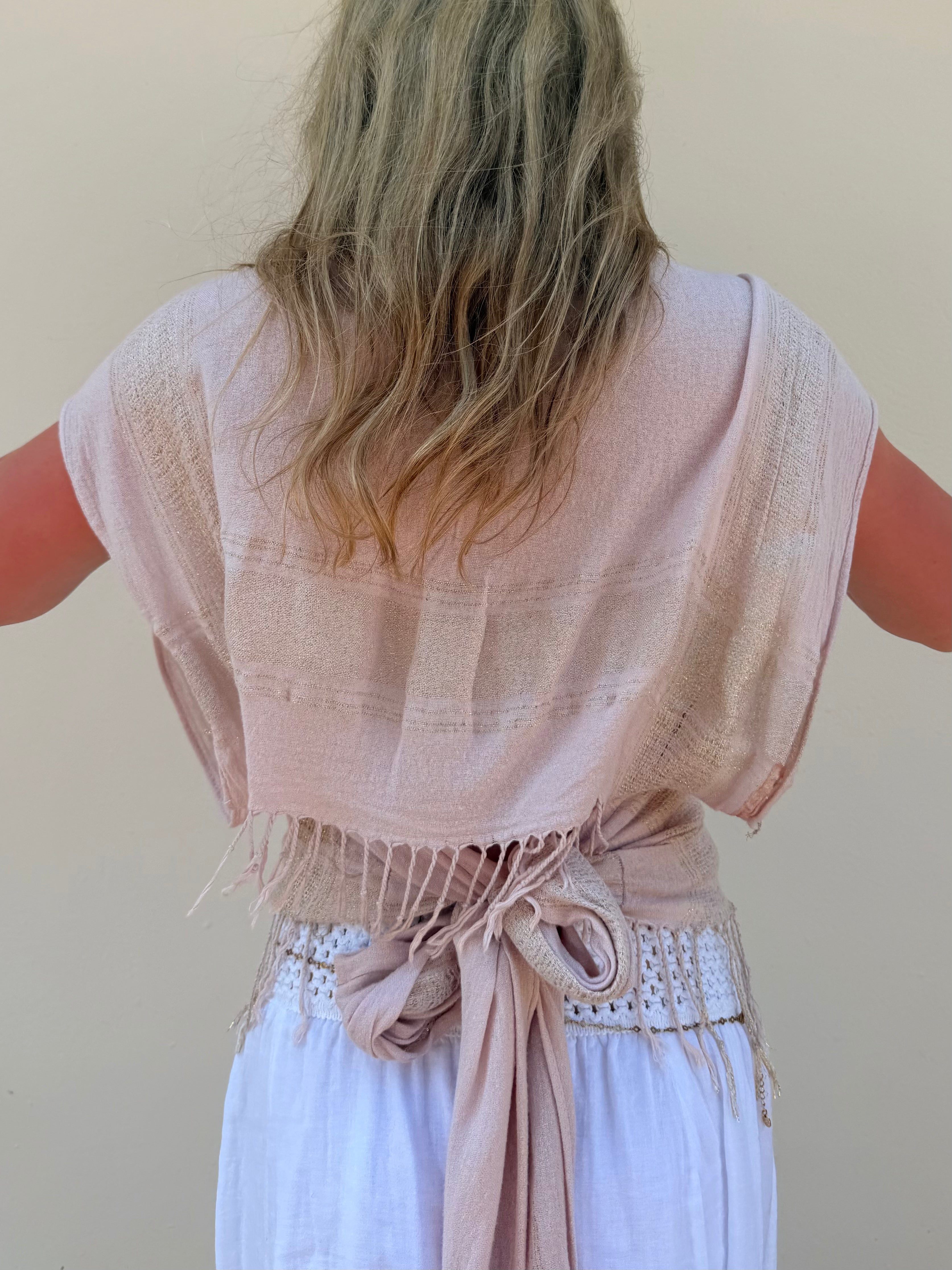 The Immy Top Pink & Gold