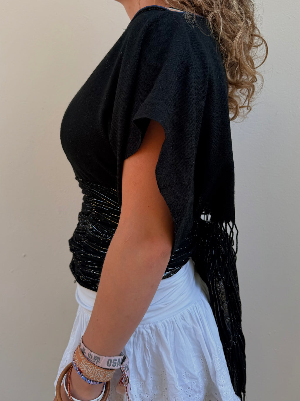 The Immy Top Black & Silver