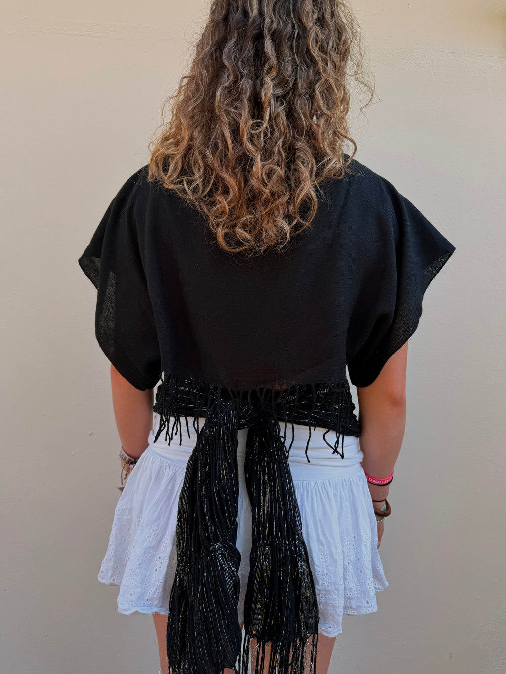 The Immy Top Black & Silver