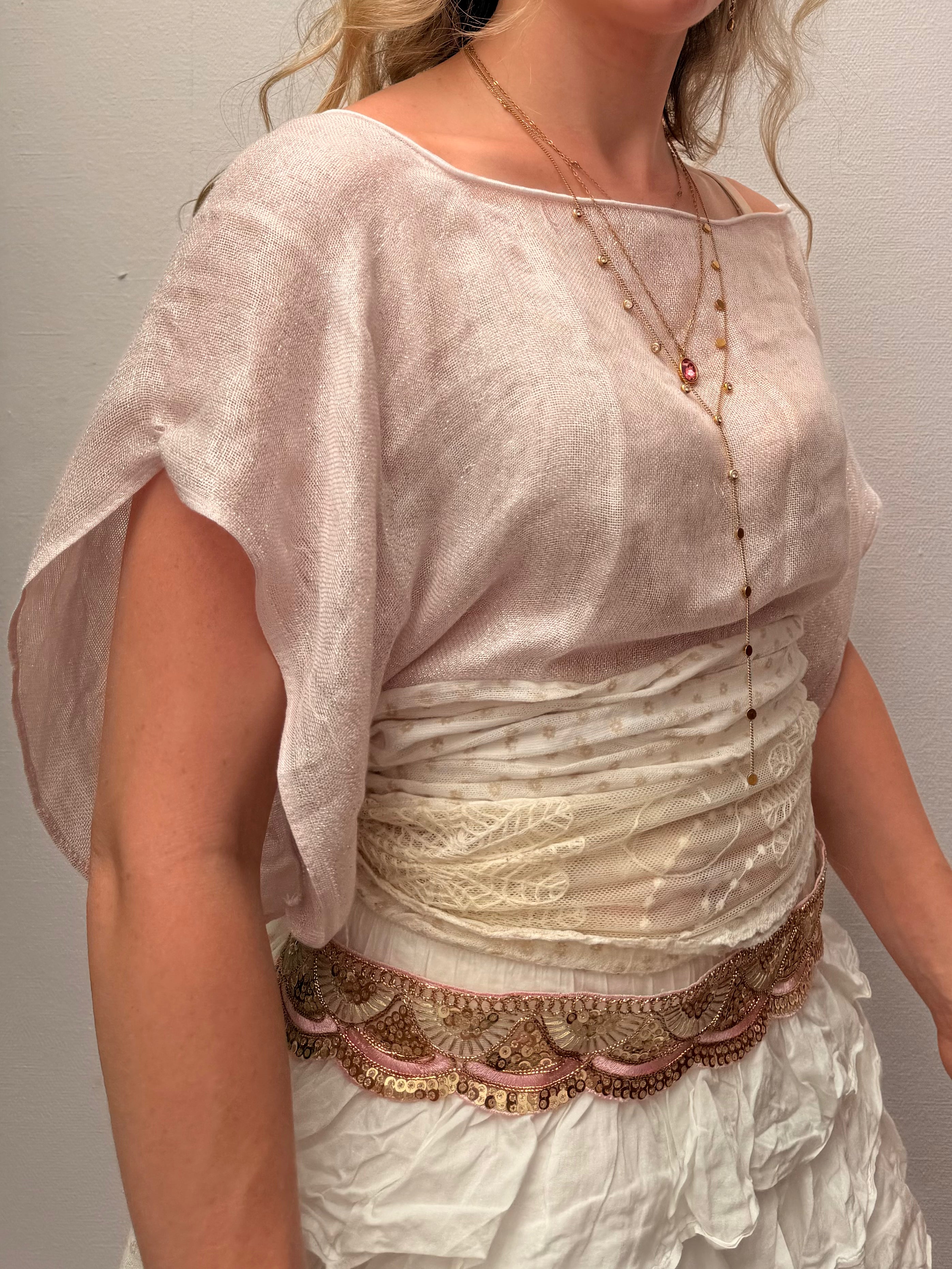 The Immy Top Pink Lace