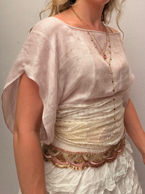 The Immy Top Pink Lace